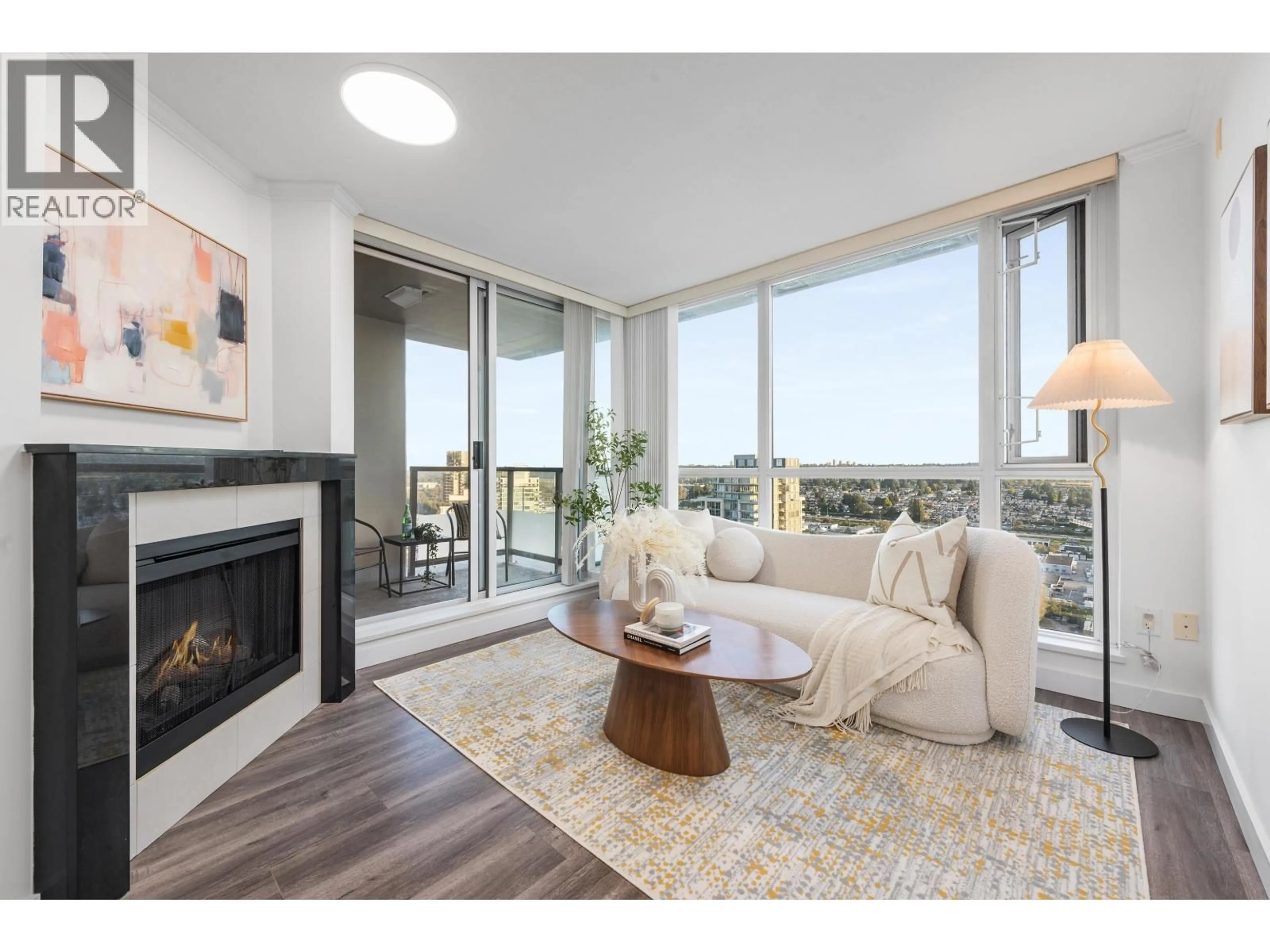 Living room with furniture, wood/laminate floor for 2608 - 4888 BRENTWOOD DRIVE, Burnaby British Columbia V5C0C6