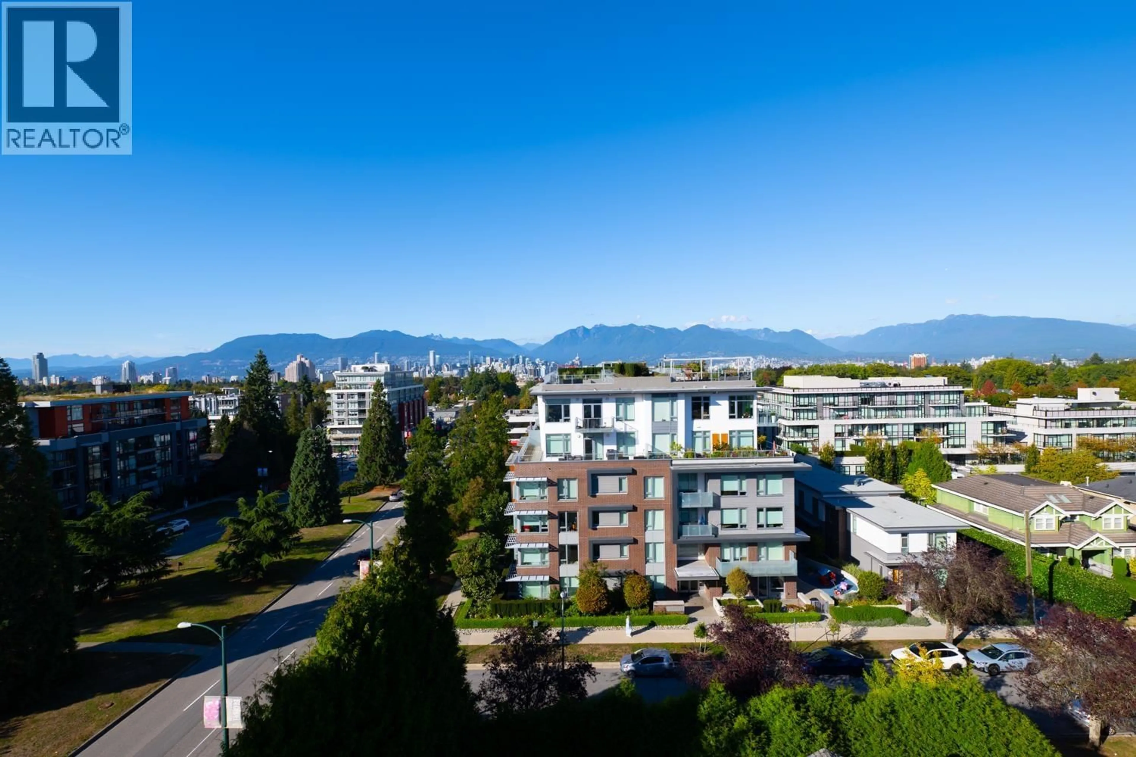 A pic from outside/outdoor area/front of a property/back of a property/a pic from drone, mountain view for 212 - 4240 CAMBIE STREET, Vancouver British Columbia V5Z0K6
