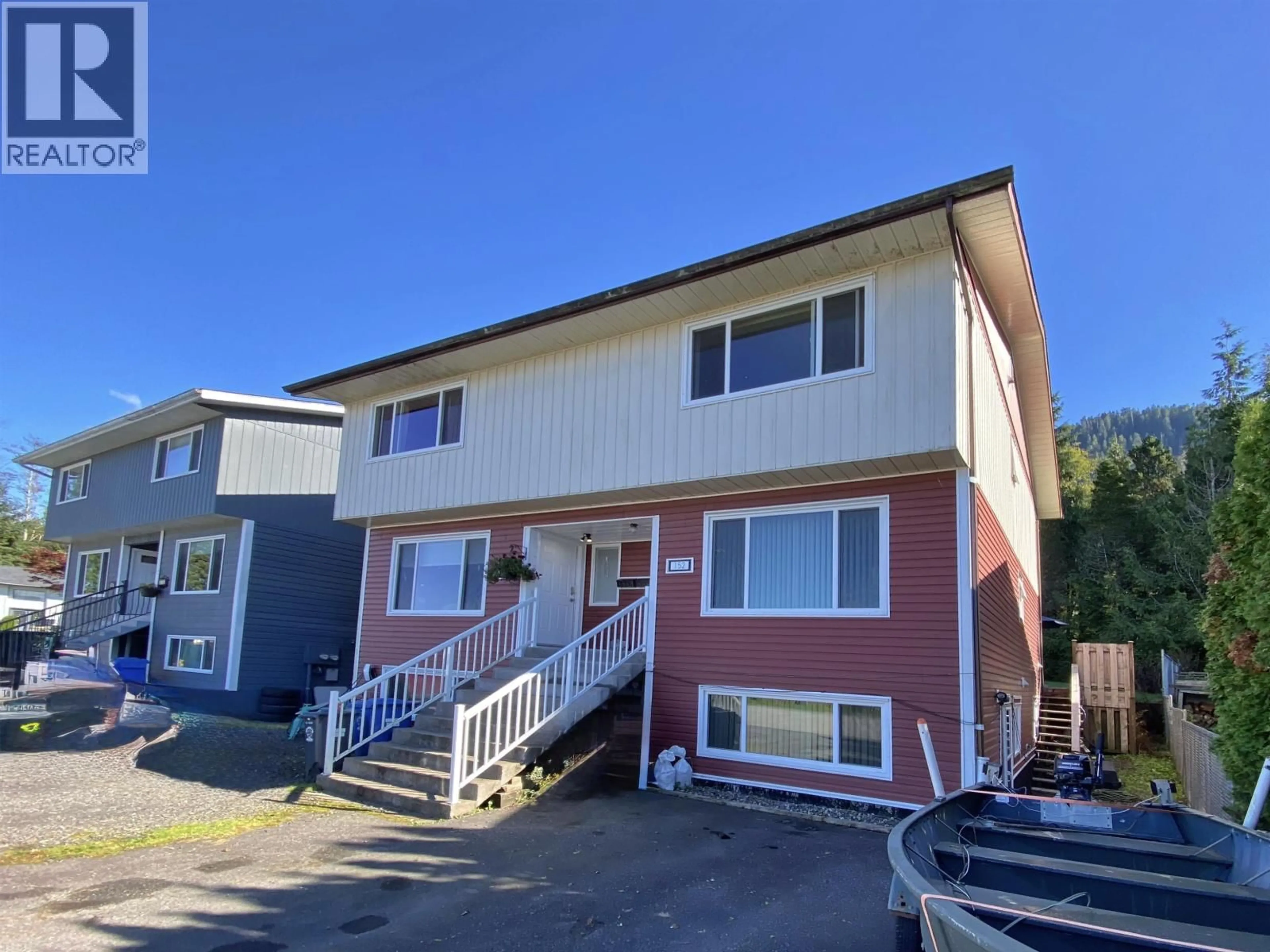 A pic from outside/outdoor area/front of a property/back of a property/a pic from drone, street for 152 RAVEN CRESCENT, Prince Rupert British Columbia V8J4C9