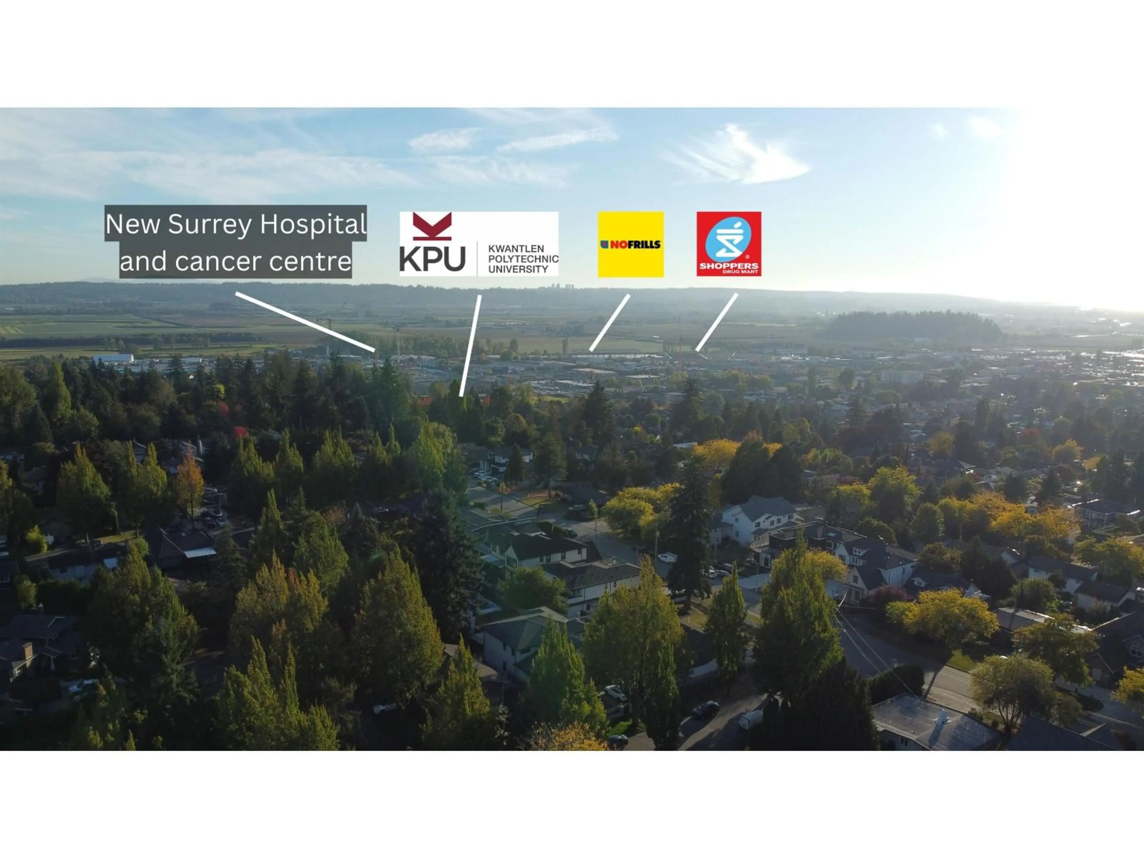A pic from outside/outdoor area/front of a property/back of a property/a pic from drone, unknown for 18266 60, Surrey British Columbia V3S1V8