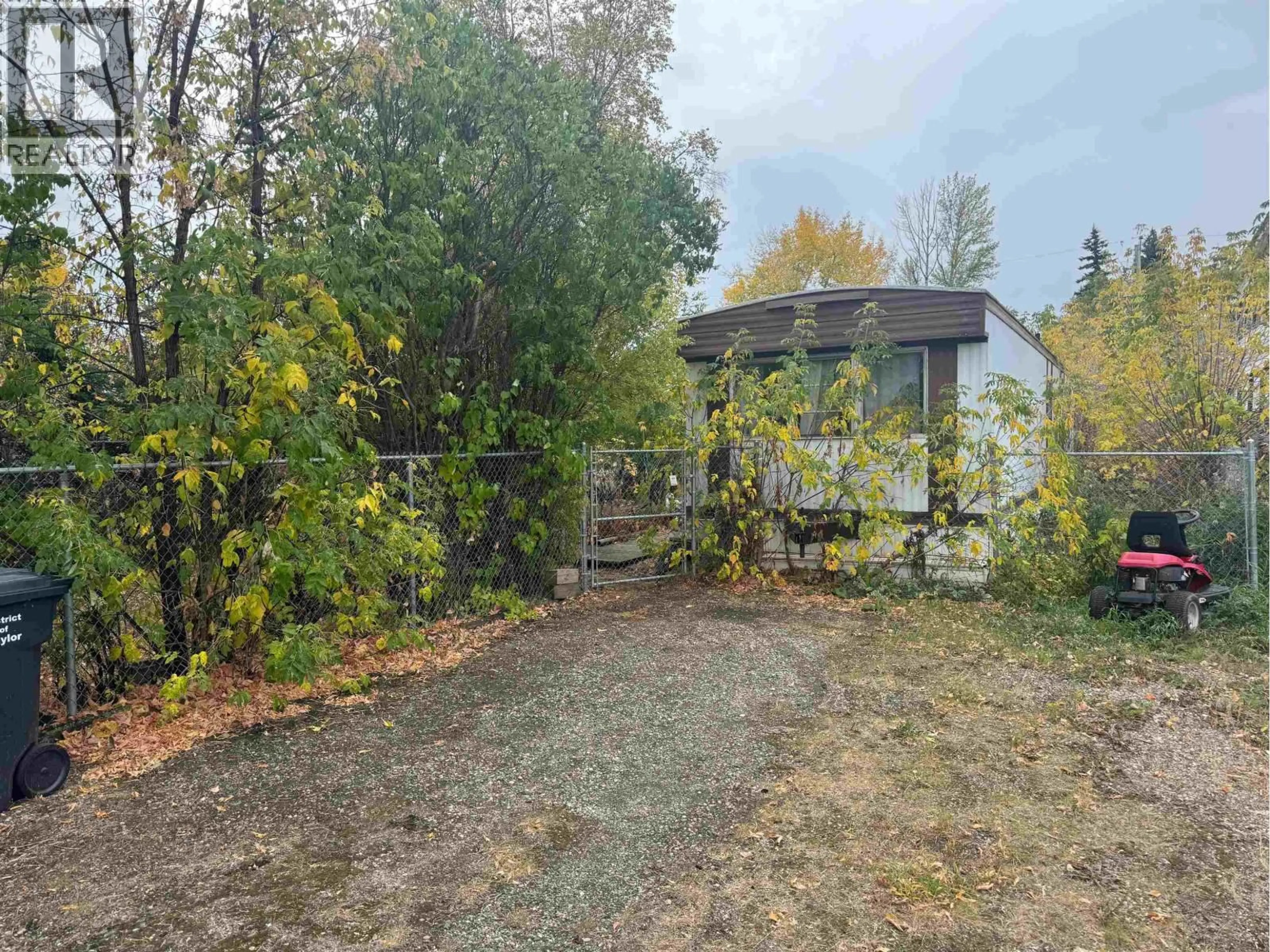 A pic from outside/outdoor area/front of a property/back of a property/a pic from drone, forest/trees view for 10340 99 STREET, Taylor British Columbia V0C2K0
