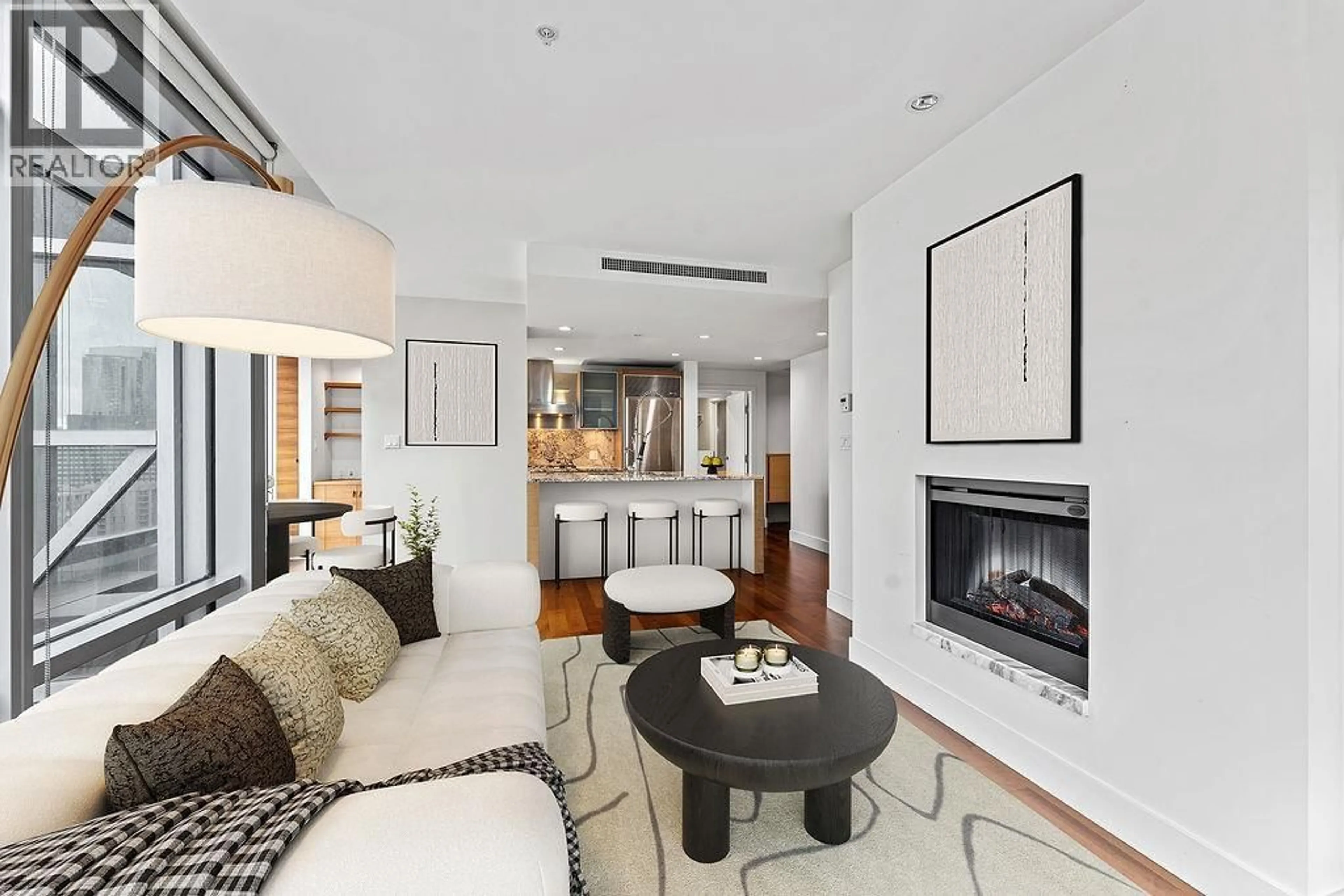 Living room with furniture, unknown for 2505 - 1111 ALBERNI STREET, Vancouver British Columbia V6E4V2
