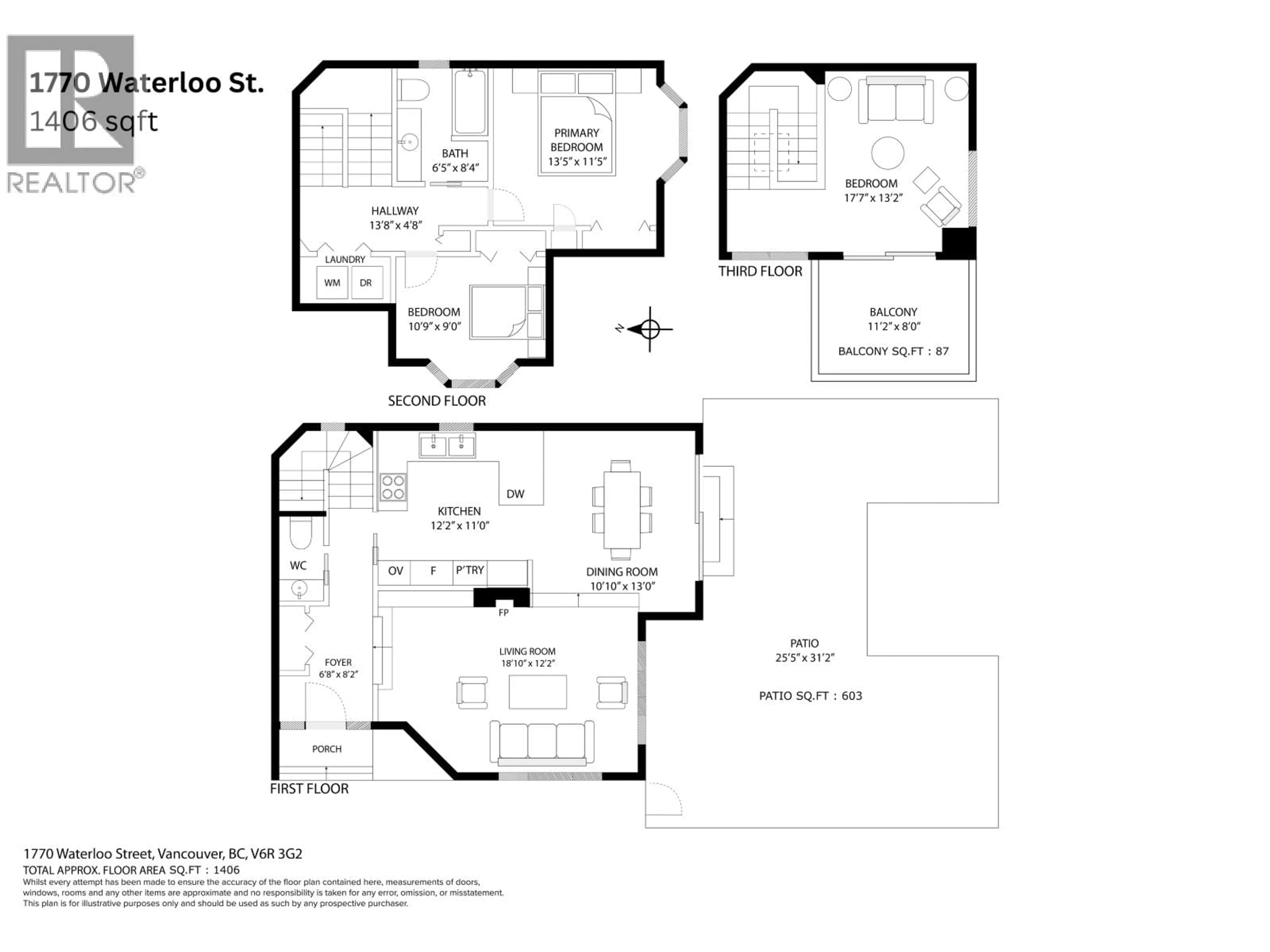 Floor plan for 1770 WATERLOO STREET, Vancouver British Columbia V6R3G2