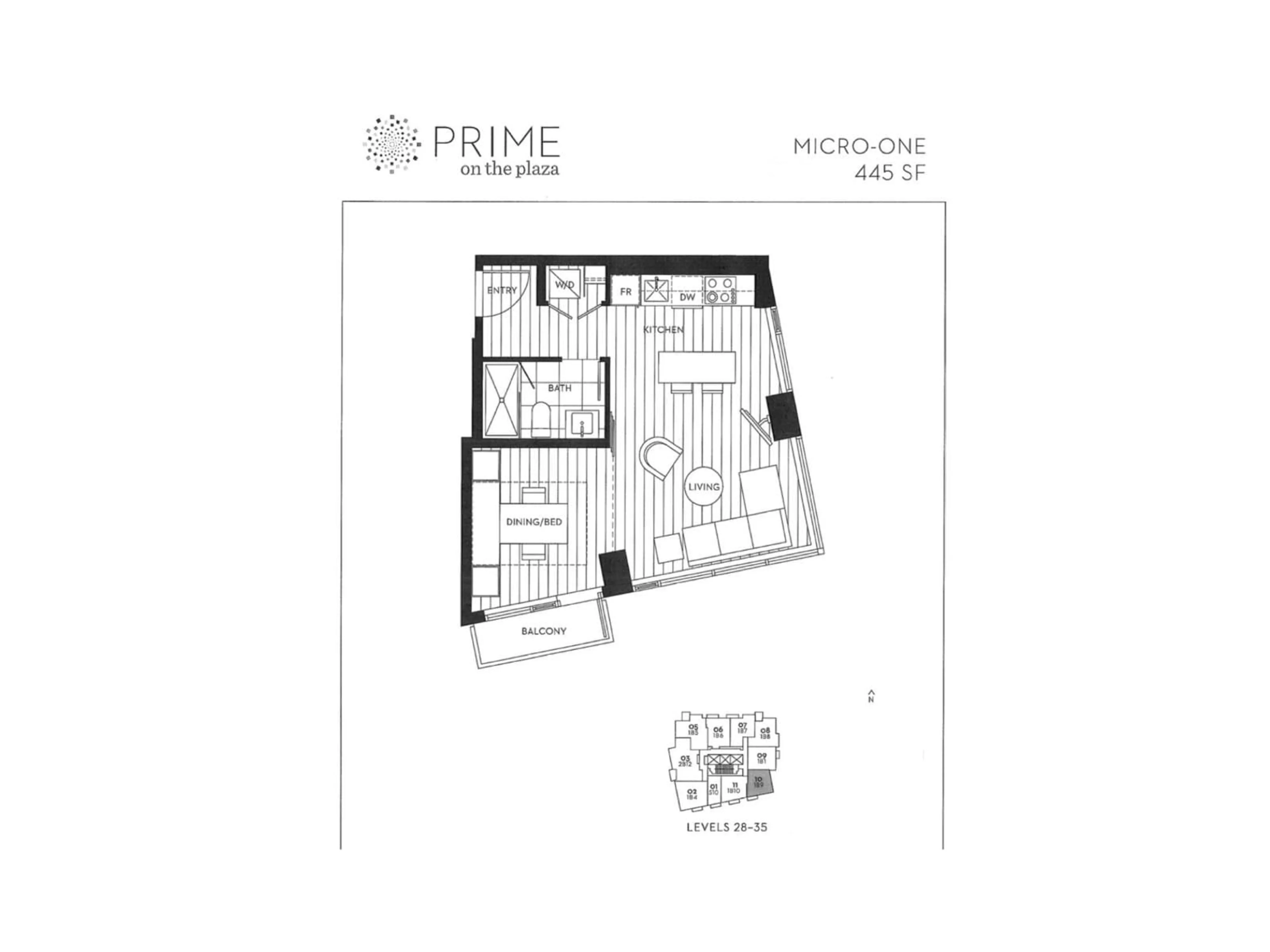 Floor plan for 3110 - 13438 CENTRAL, Surrey British Columbia V3T0N2