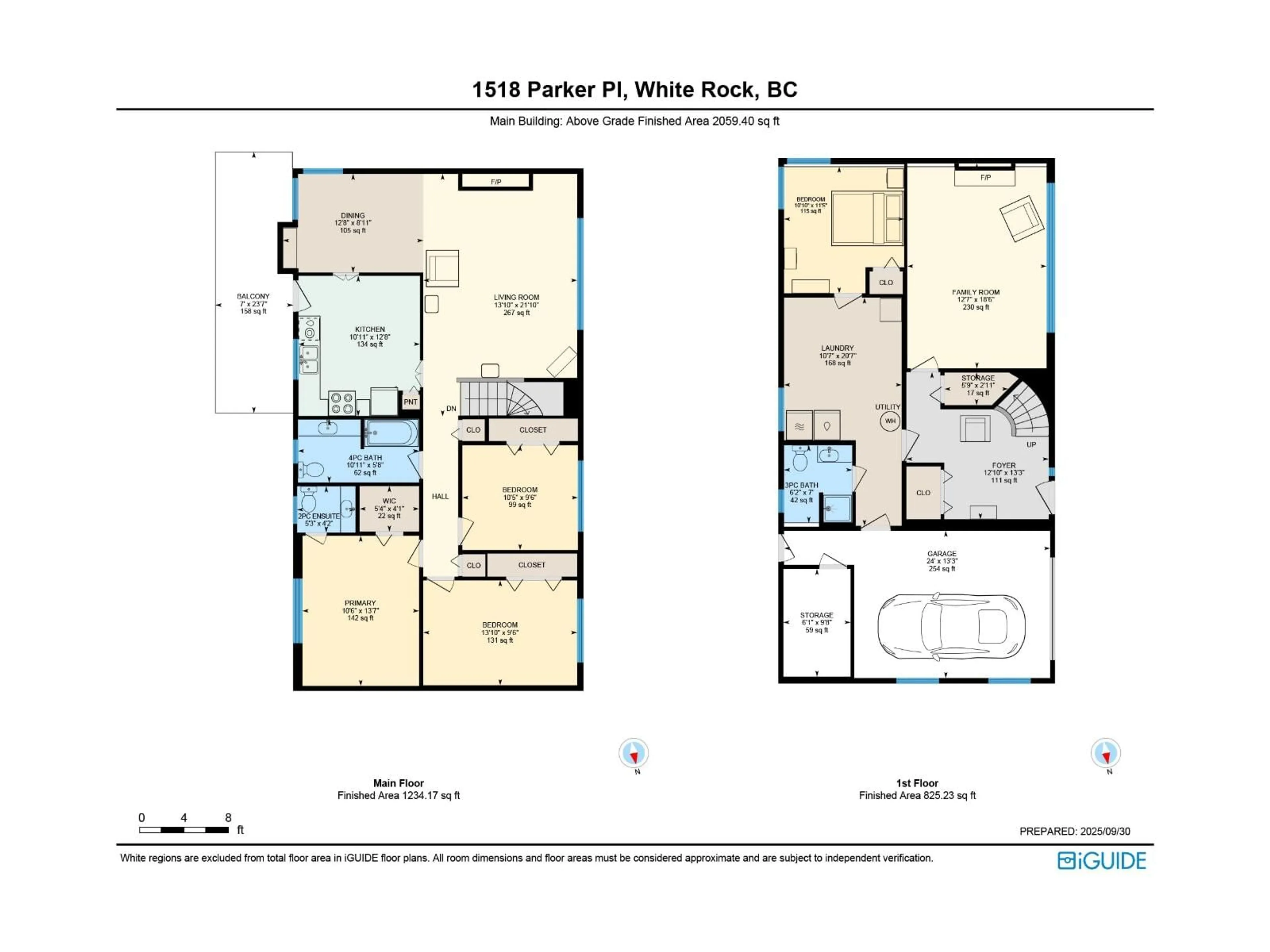 Floor plan for 1518 PARKER, White Rock British Columbia V4B4S5