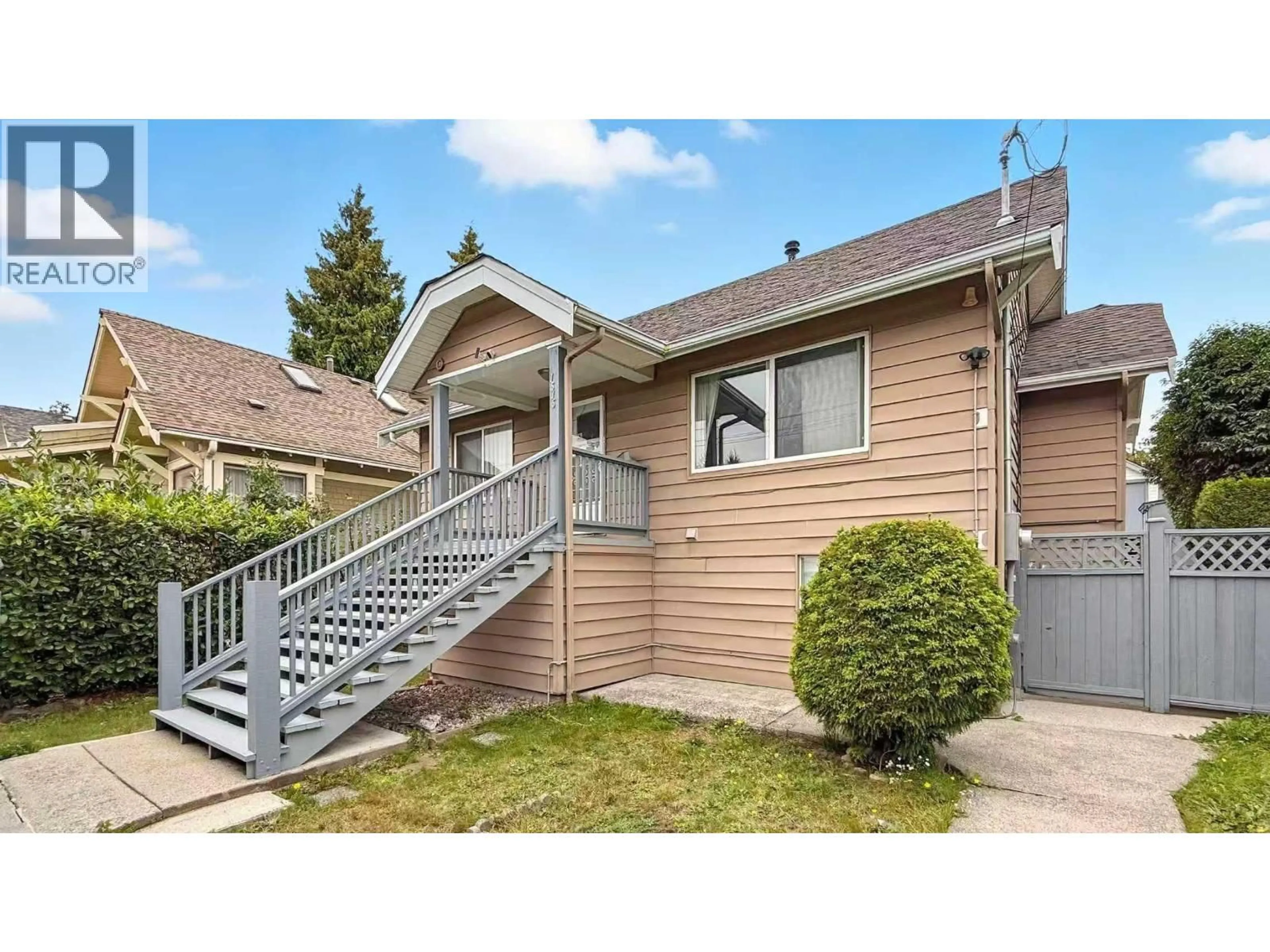 Home with vinyl exterior material, street for 1515 EIGHTH AVENUE, New Westminster British Columbia V3M2S5
