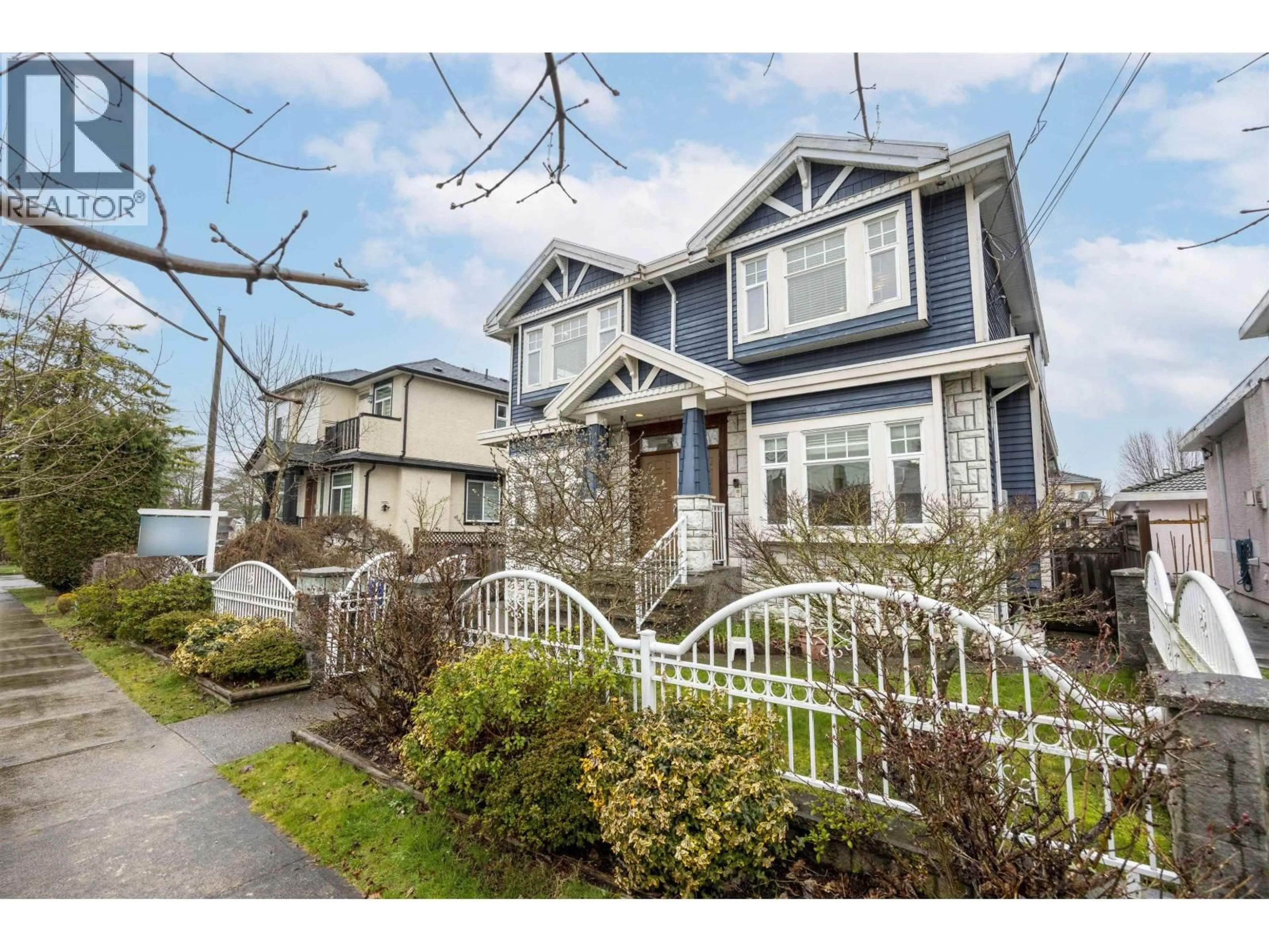 Home with vinyl exterior material, street for 3311 44TH AVENUE, Vancouver British Columbia V5R3B3