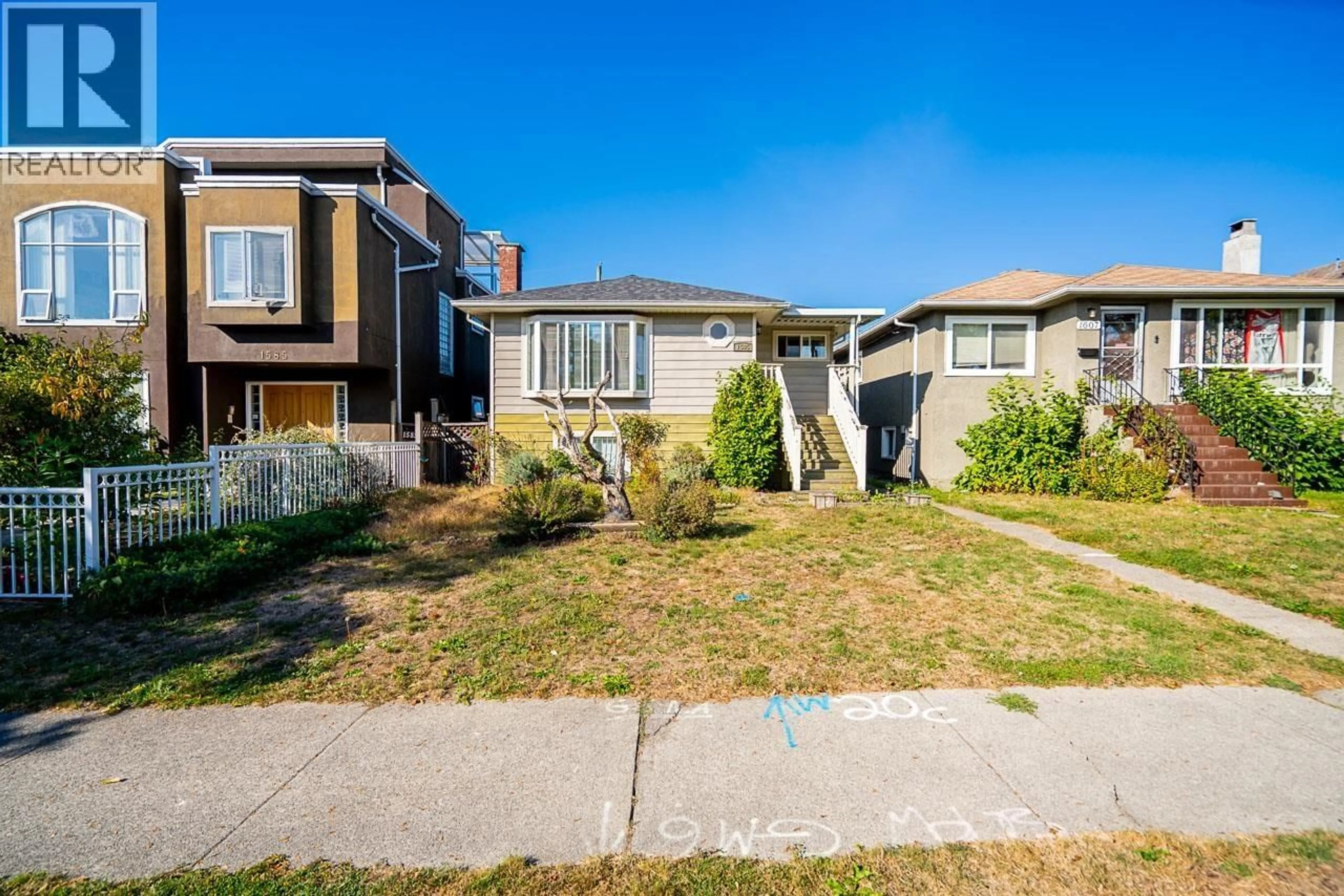 A pic from outside/outdoor area/front of a property/back of a property/a pic from drone, street for 1595 E 36TH AVENUE, Vancouver British Columbia V5P1C3
