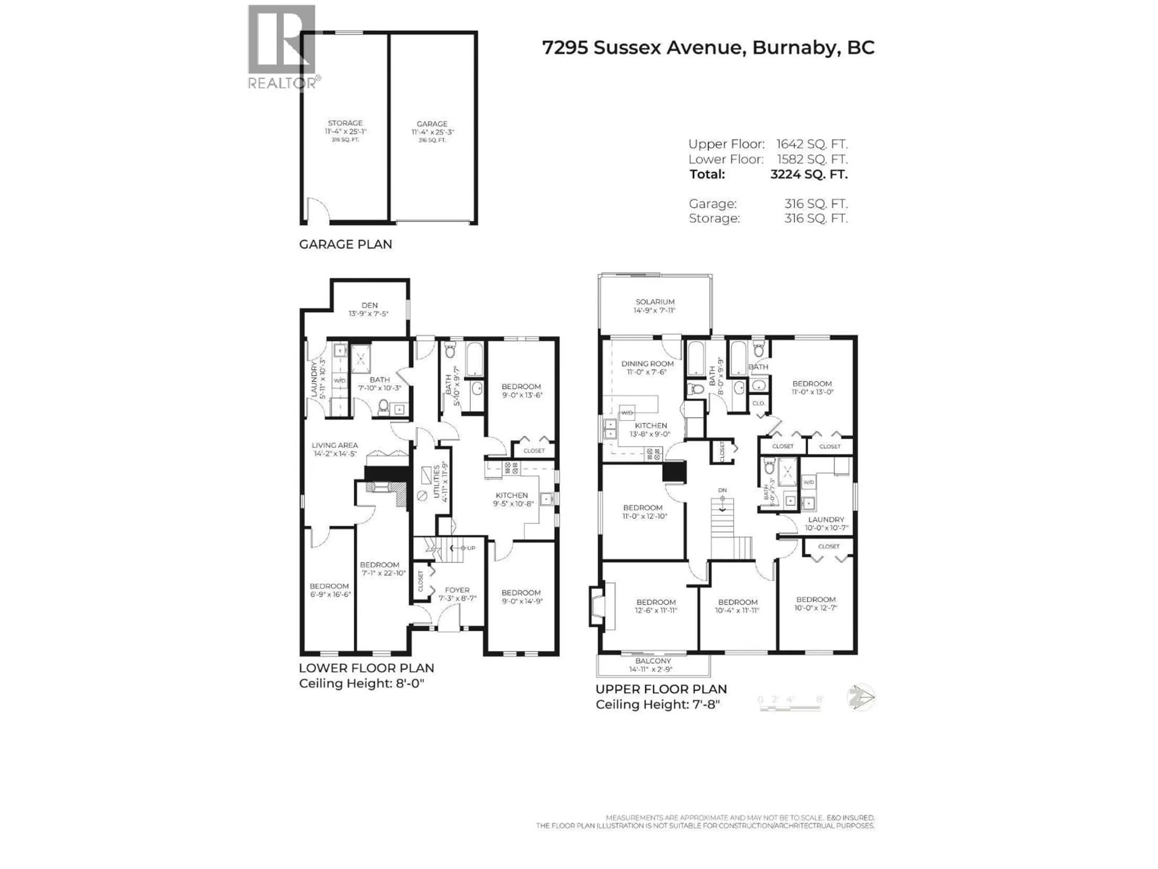Floor plan for 7295 SUSSEX AVENUE, Burnaby British Columbia V5J3V6