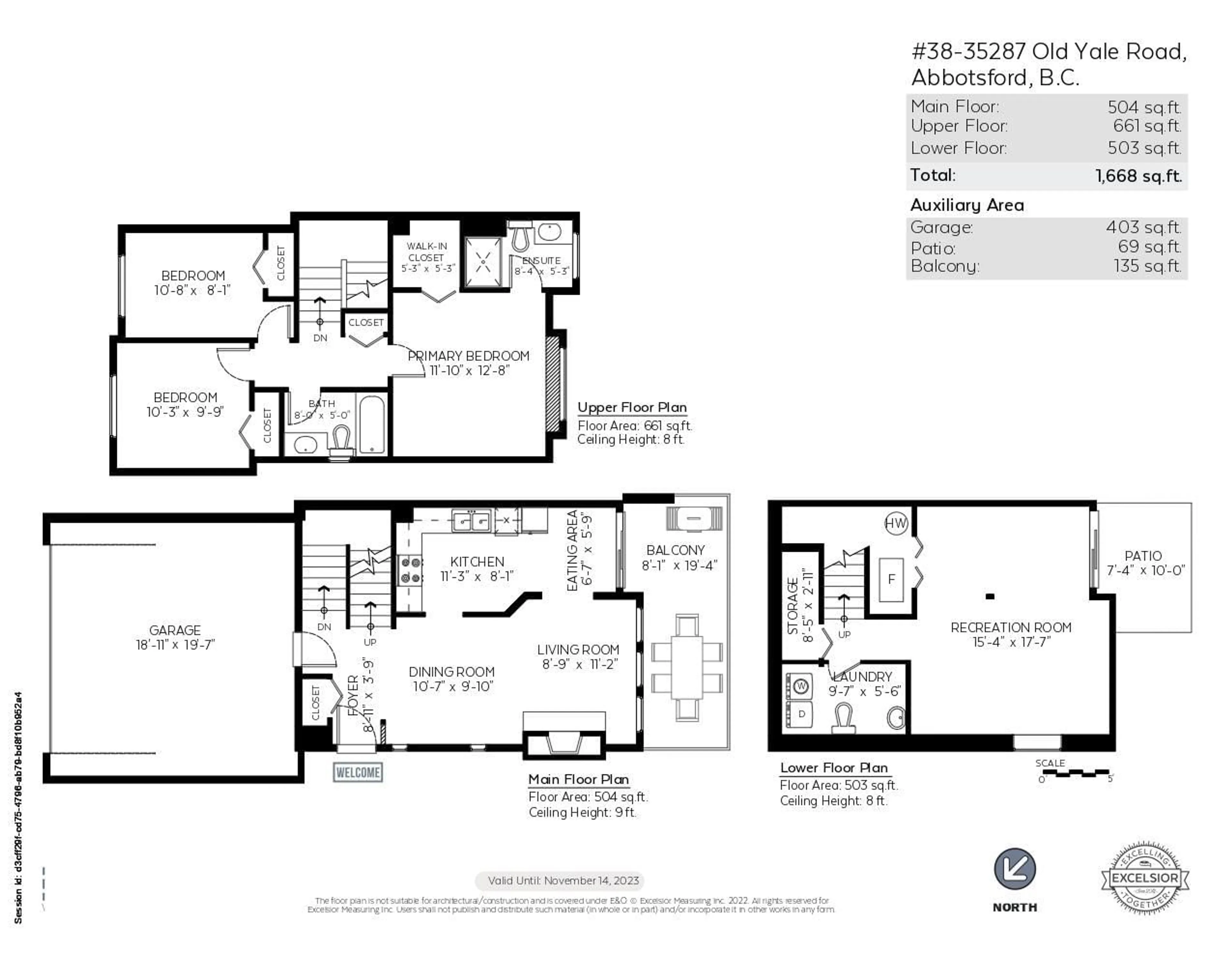 Floor plan for 38 - 35287 OLD YALE, Abbotsford British Columbia V3G8H5