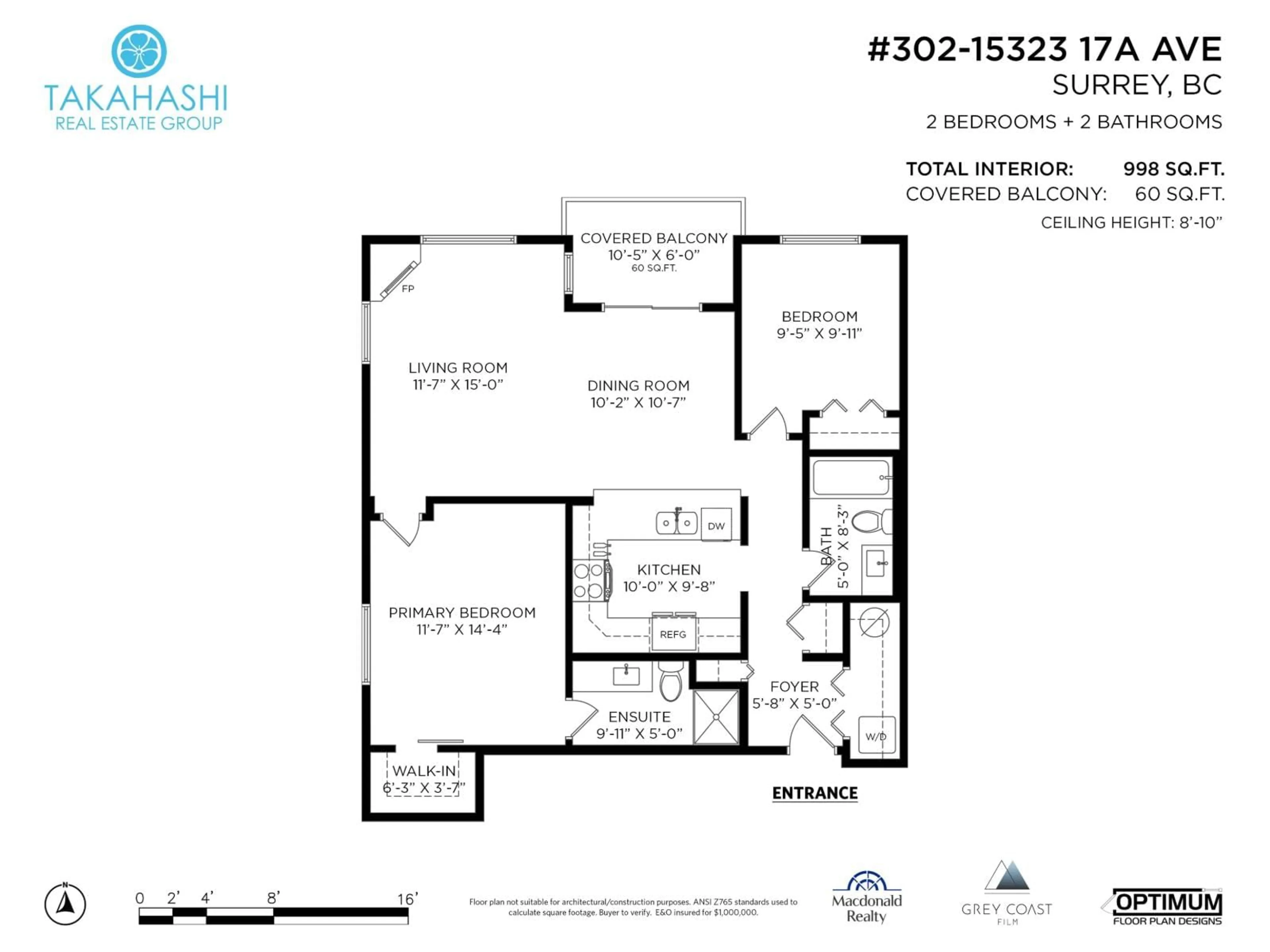 Floor plan for 302 - 15323 17A, Surrey British Columbia V4A1V4