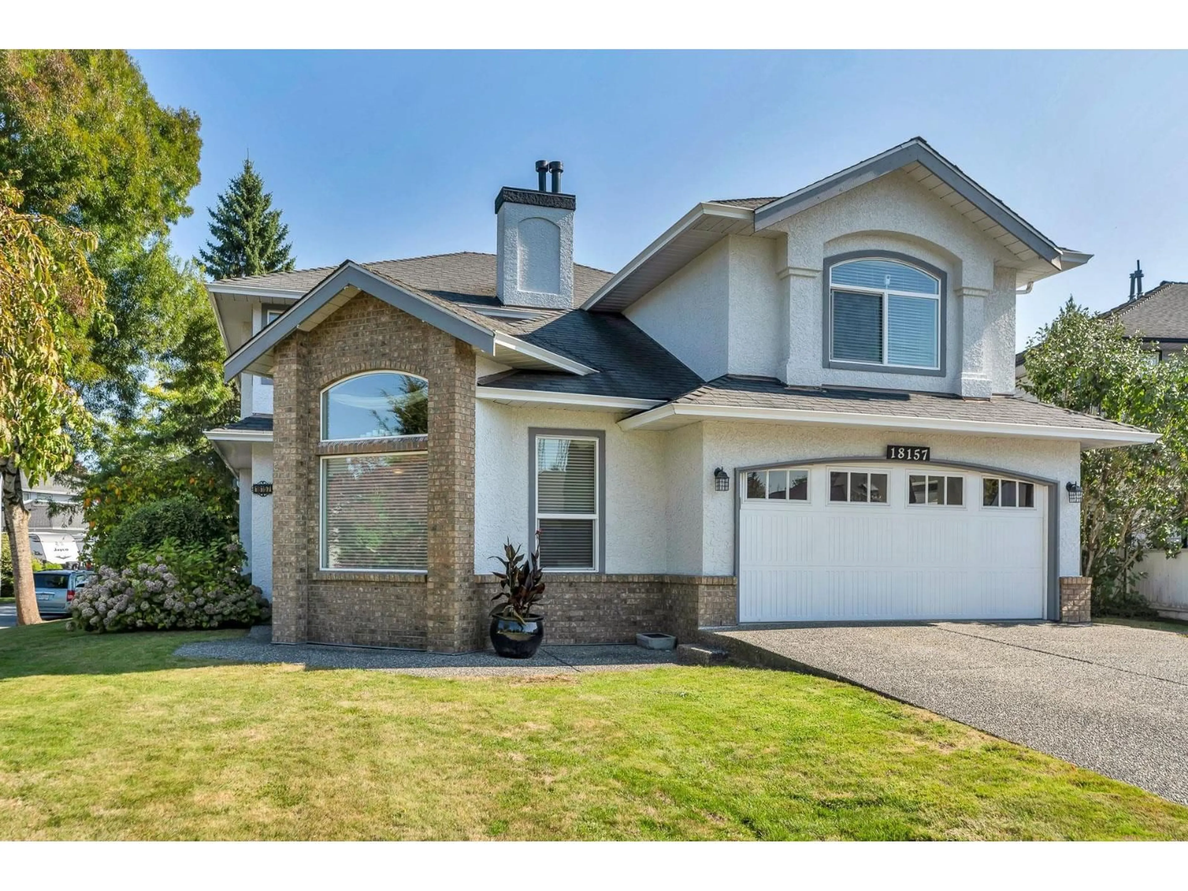 Home with vinyl exterior material, street for 18157 CLAYTONWOOD, Surrey British Columbia V3S7T5