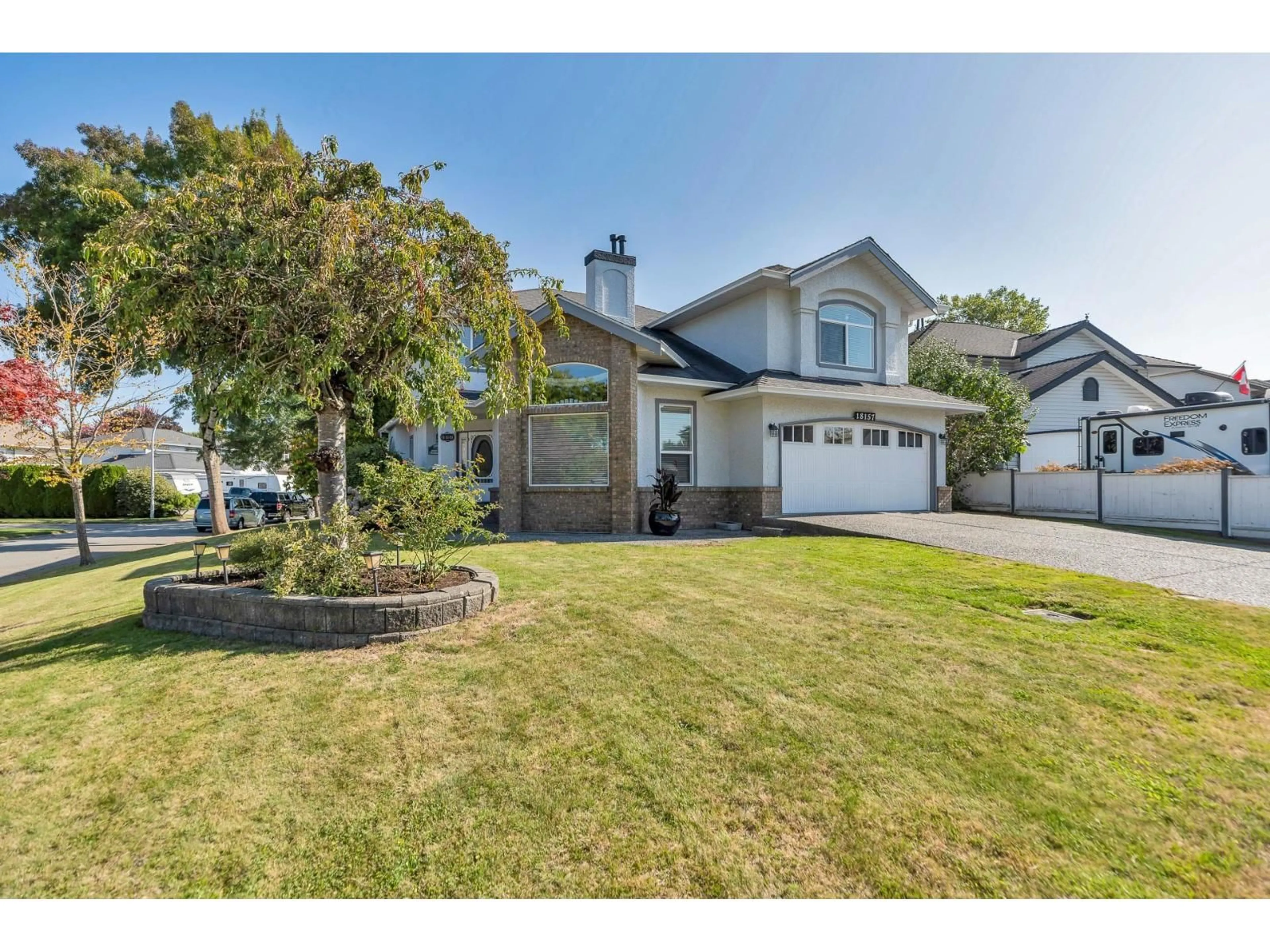 Home with vinyl exterior material, street for 18157 CLAYTONWOOD, Surrey British Columbia V3S7T5