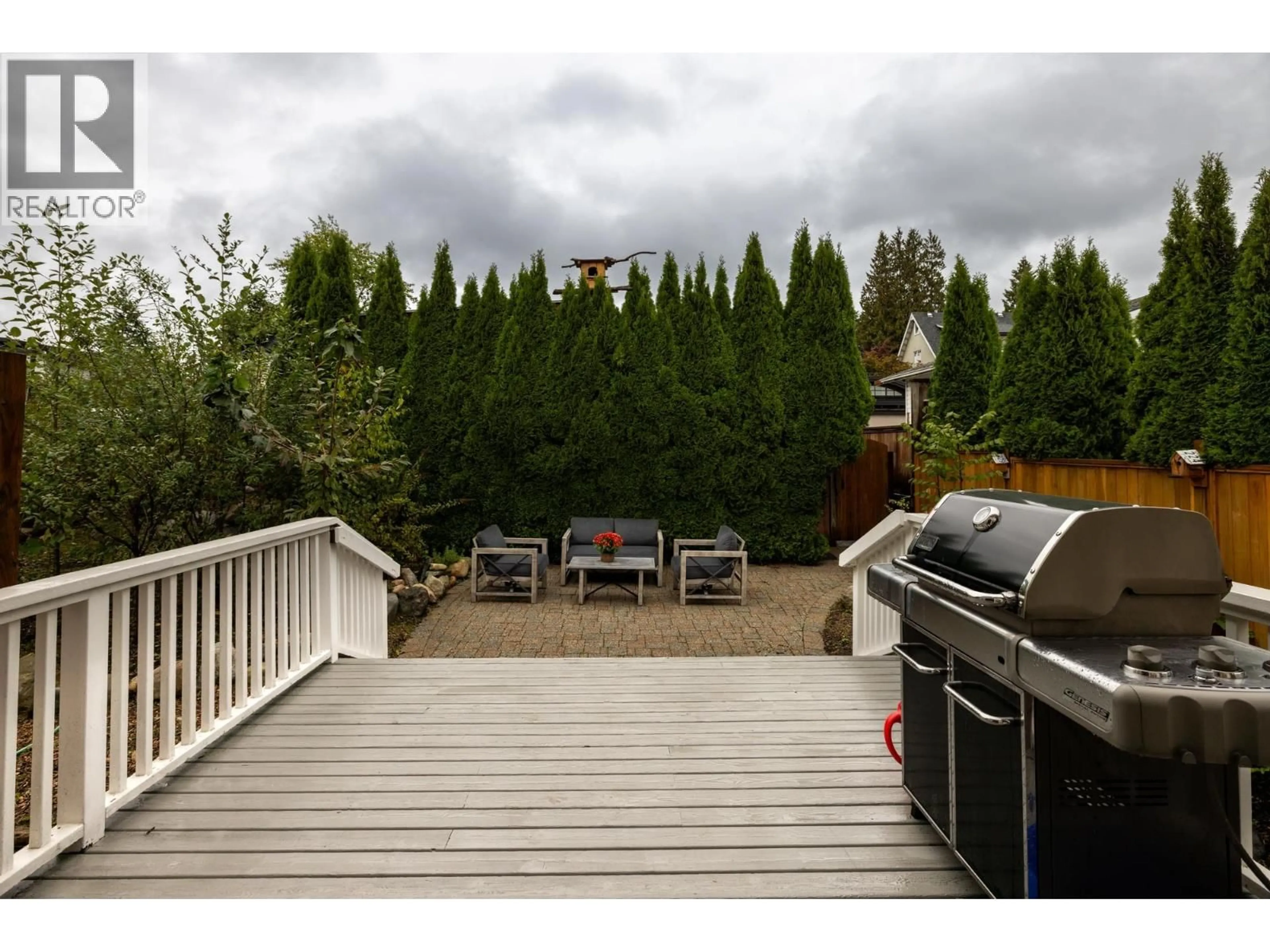 Patio, forest/trees view for 518 7TH STREET, North Vancouver British Columbia V7L1S3