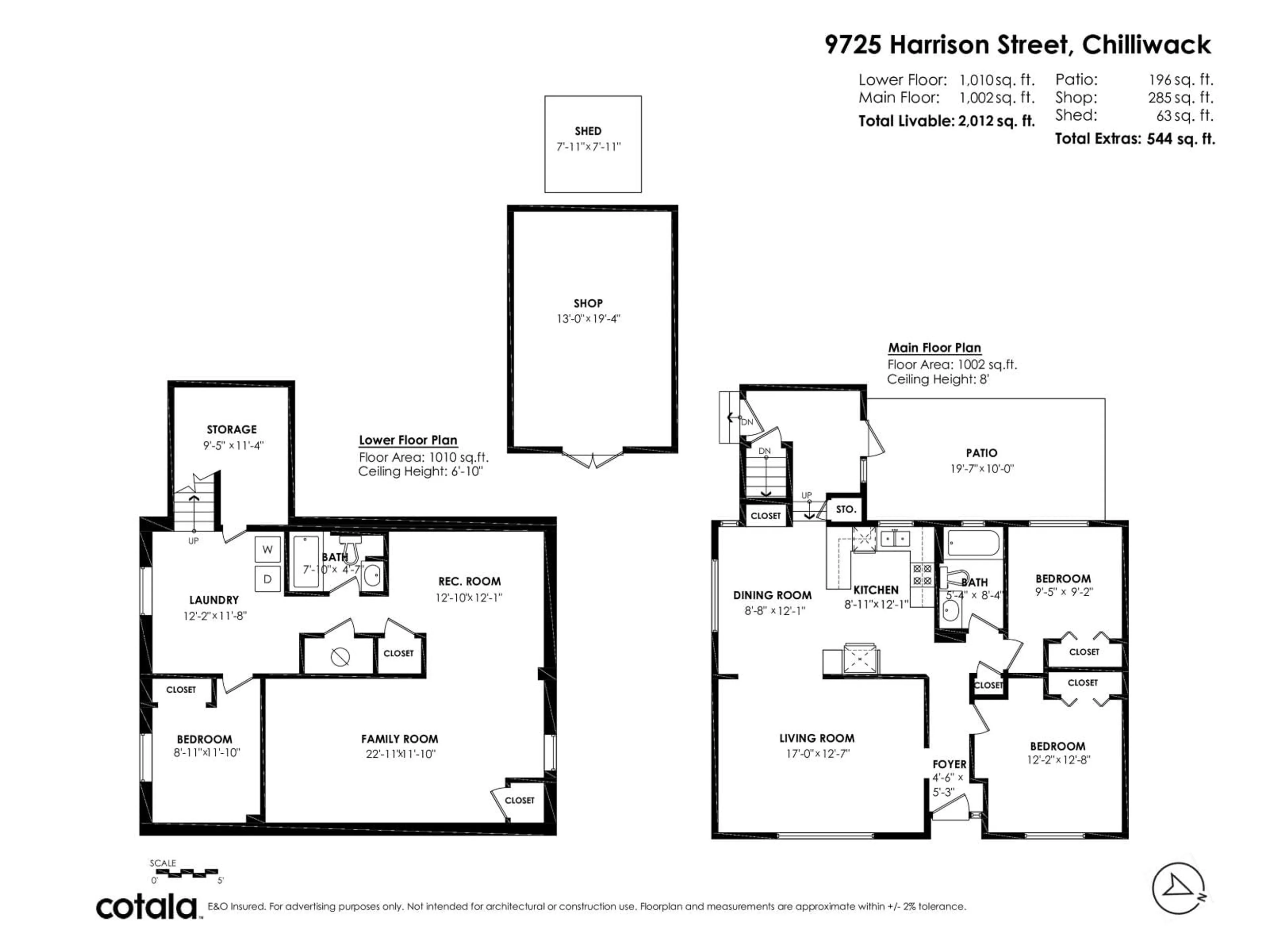 Floor plan for 9725 HARRISON STREET, Chilliwack British Columbia V2P4E8