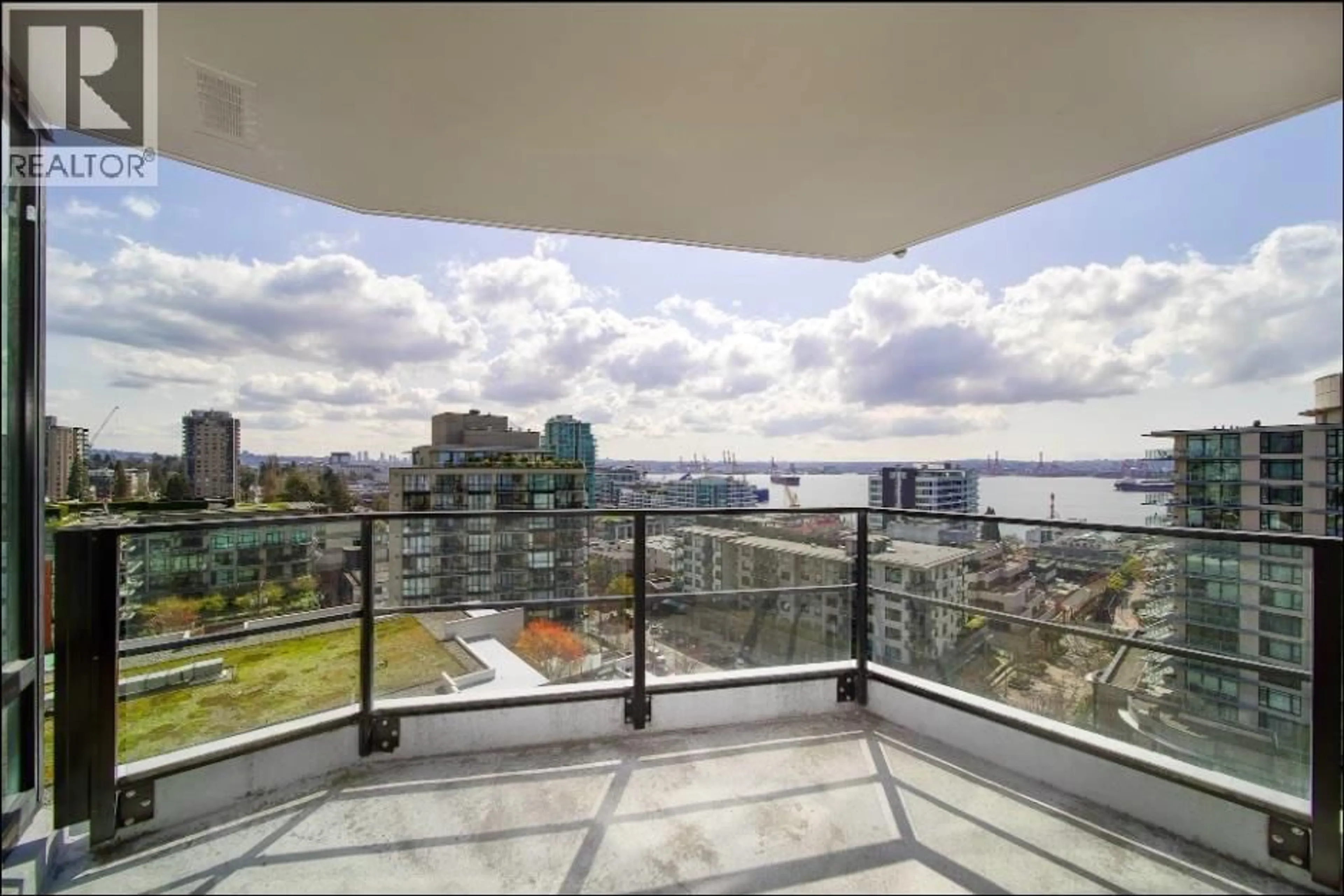 Balcony in the apartment, water/lake/river/ocean view for 1301 - 151 2ND STREET, North Vancouver British Columbia V7M3P1