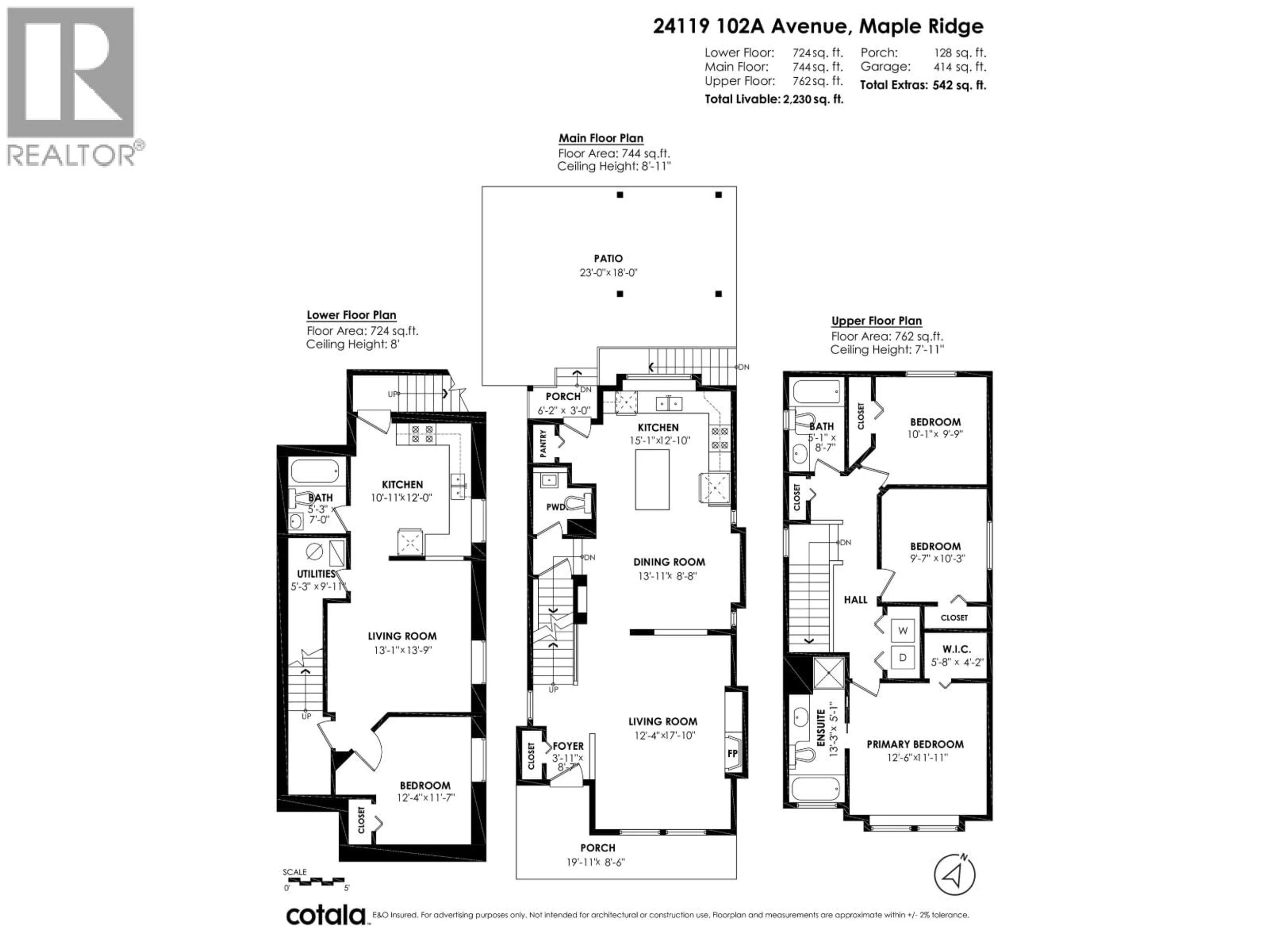 Floor plan for 24119 102A AVENUE, Maple Ridge British Columbia V2W2B3