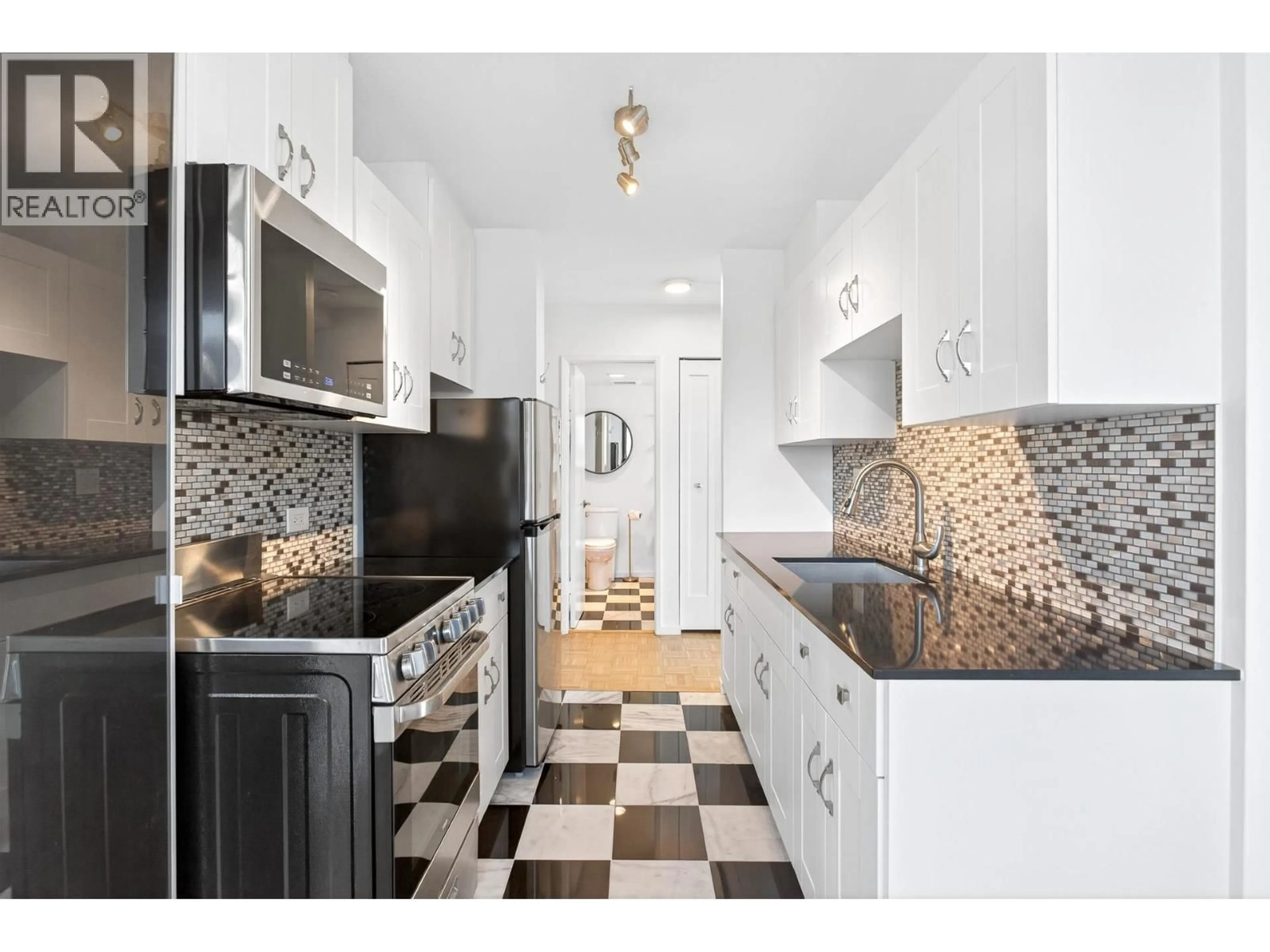Standard kitchen, ceramic/tile floor for 804 - 1330 HARWOOD STREET, Vancouver British Columbia V6E1S8