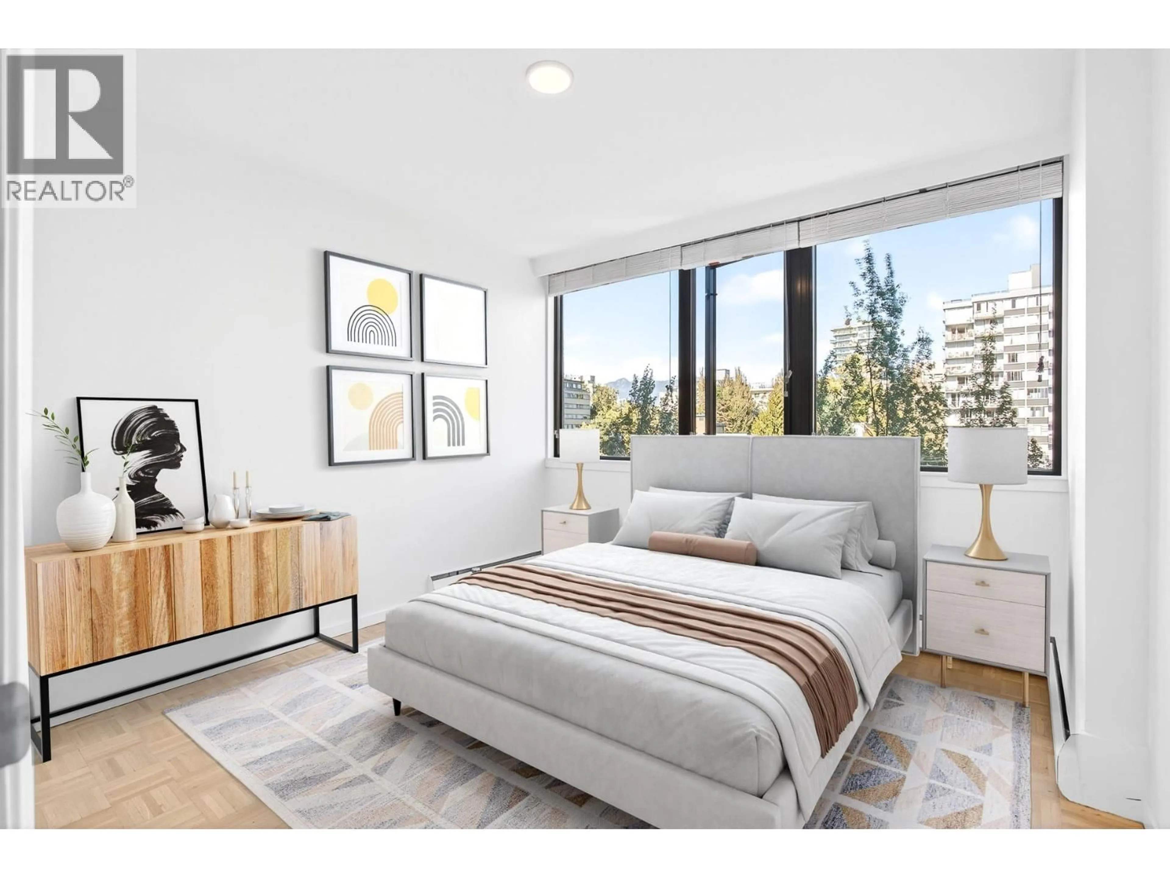 Bedroom with bed, unknown for 804 - 1330 HARWOOD STREET, Vancouver British Columbia V6E1S8