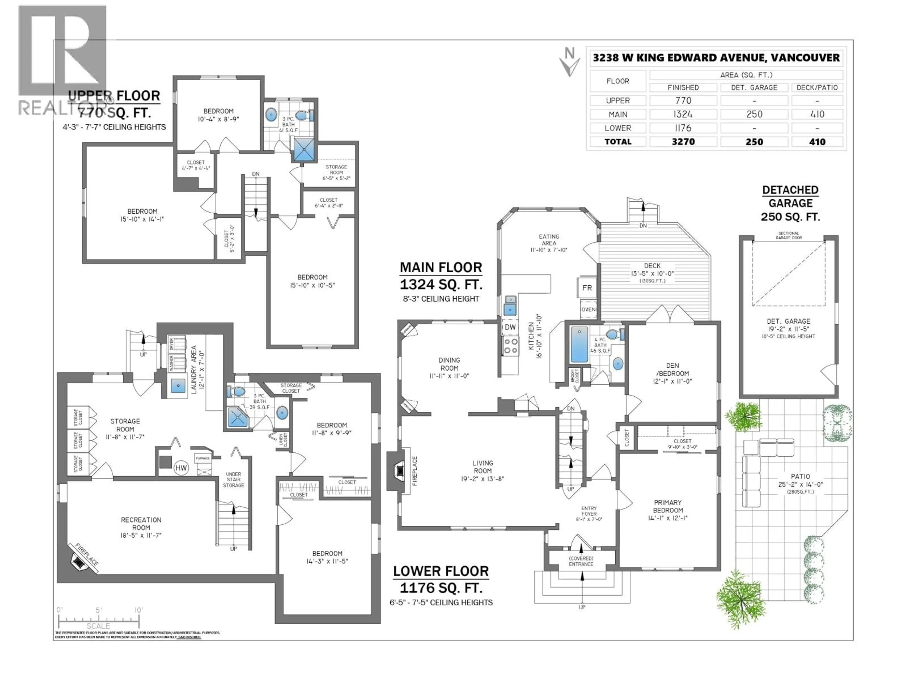 Floor plan for 3238 KING EDWARD AVENUE, Vancouver British Columbia V6L1V7