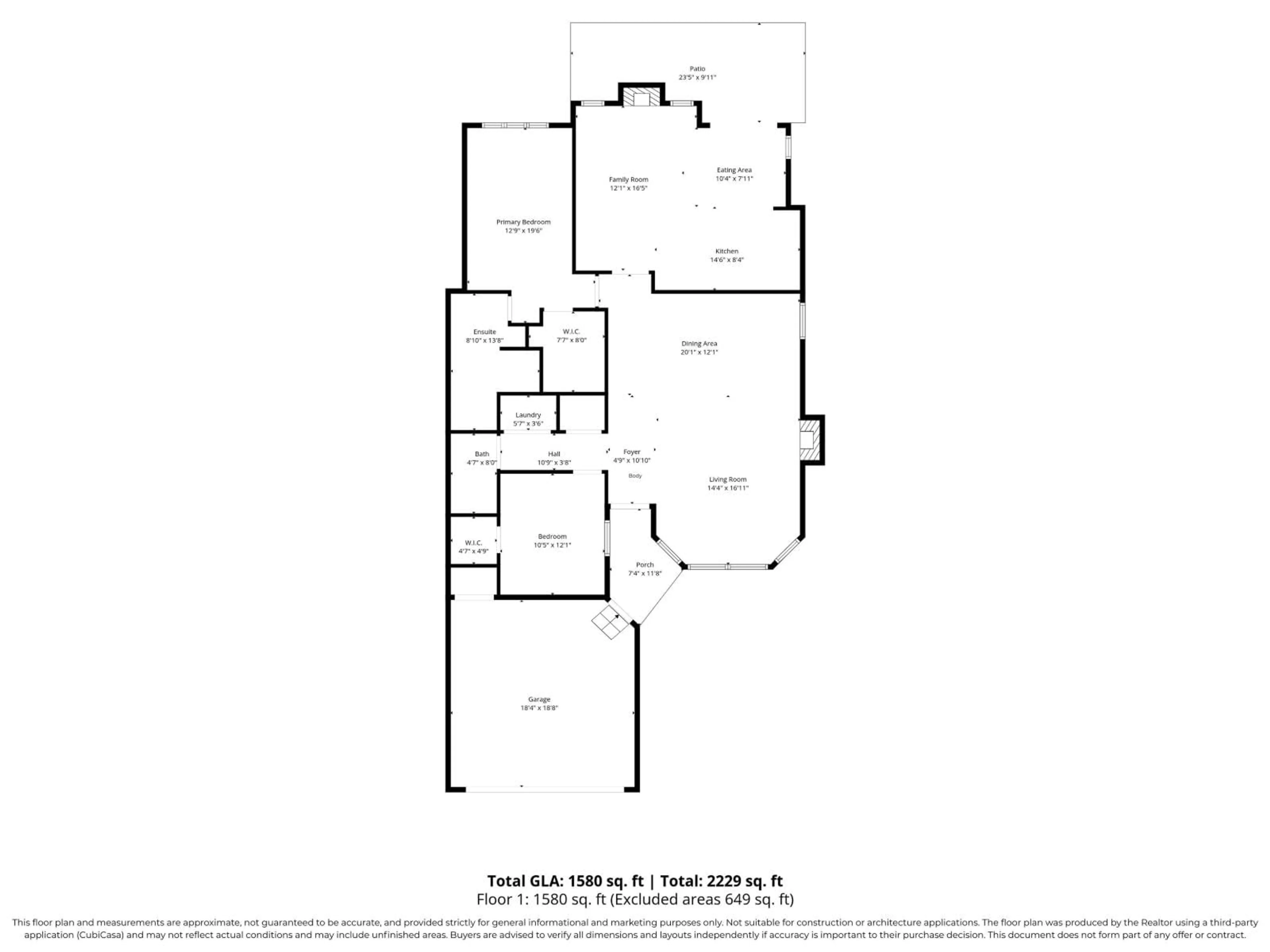 Floor plan for 14 - 15020 27A, Surrey British Columbia V4P2Z9