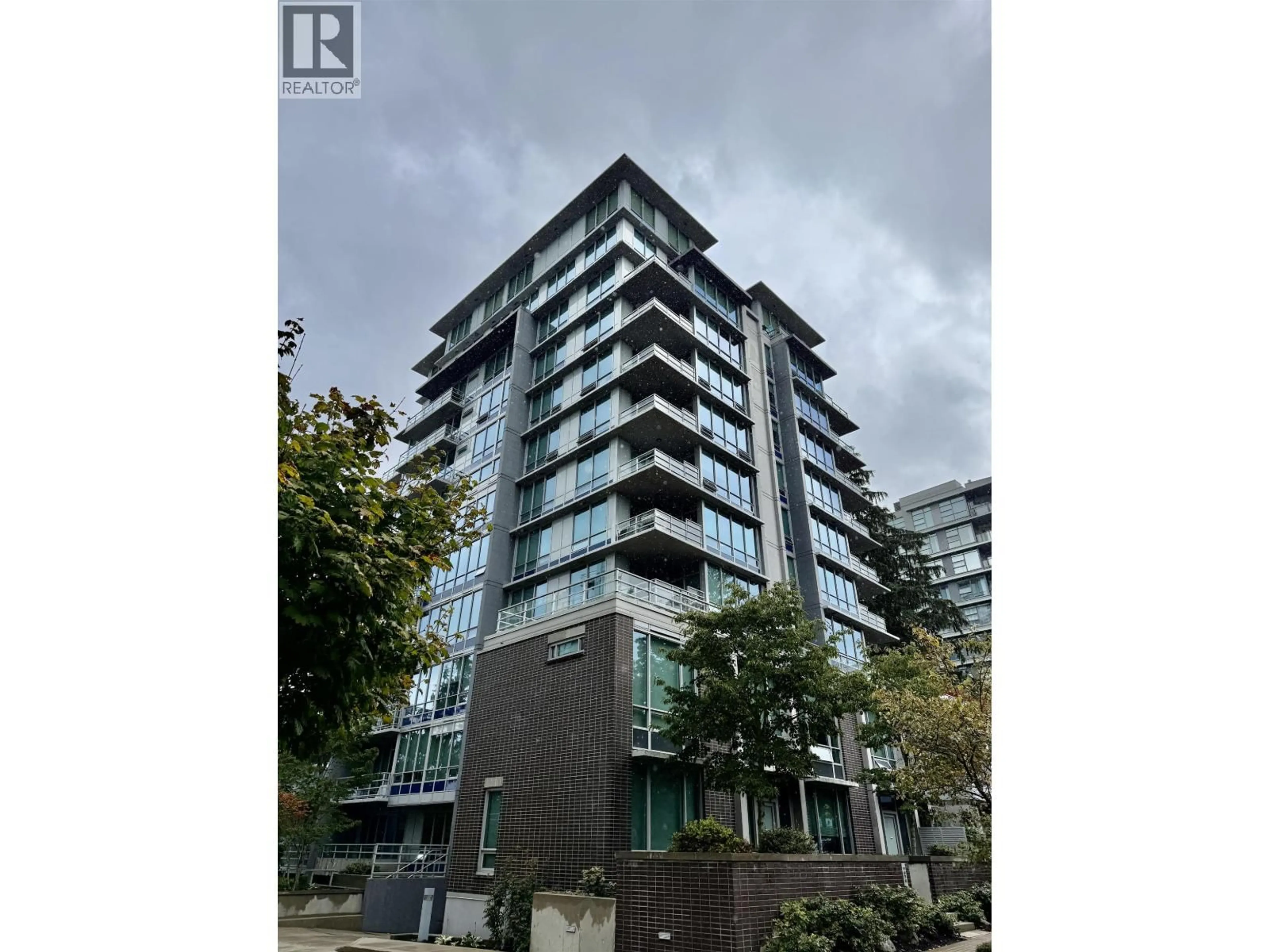 A pic from outside/outdoor area/front of a property/back of a property/a pic from drone, building for 706 - 9080 UNIVERSITY CRESCENT, Burnaby British Columbia V5A0B7