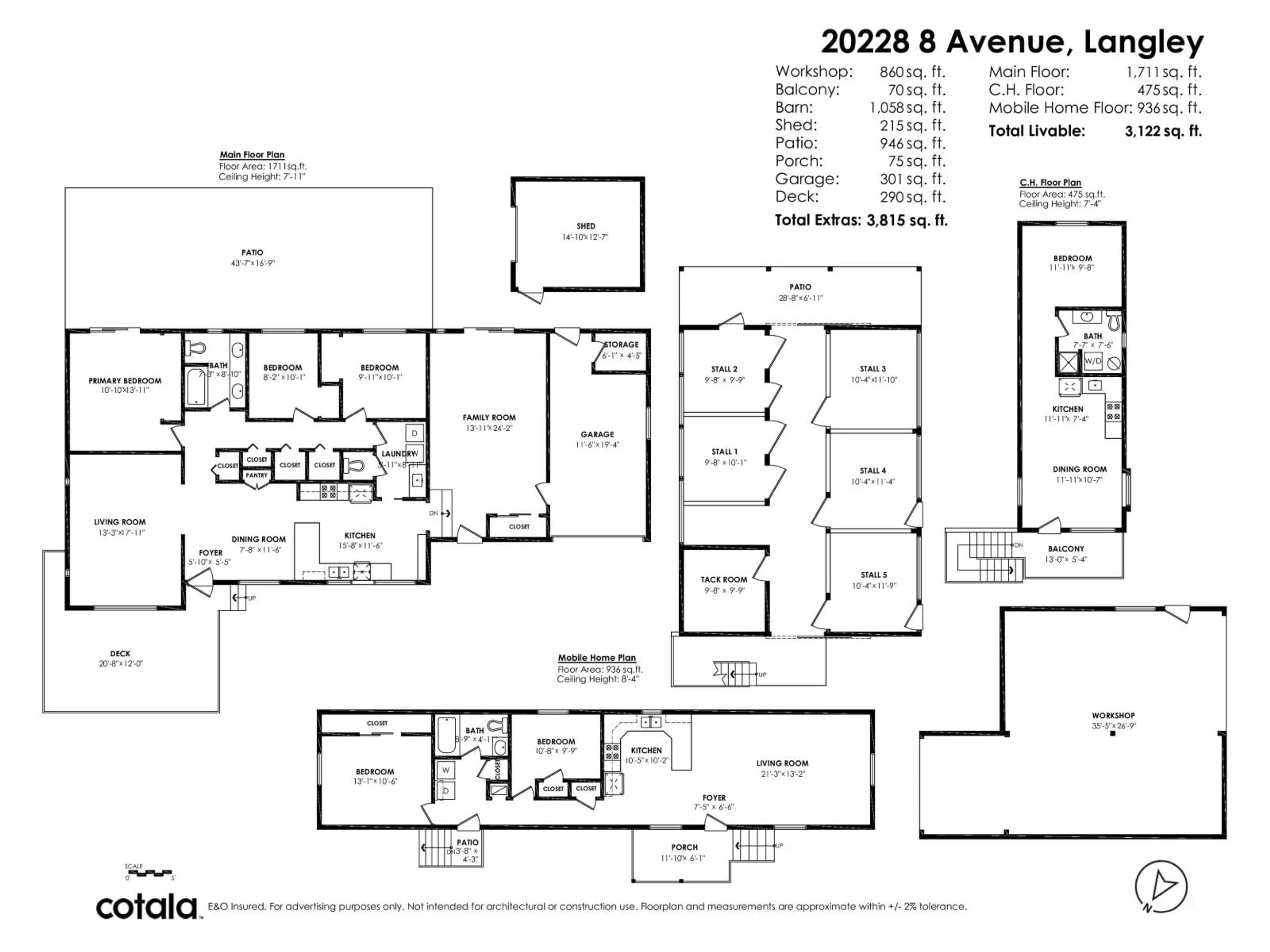 Floor plan for 20228 8, Langley British Columbia V2Z1V6