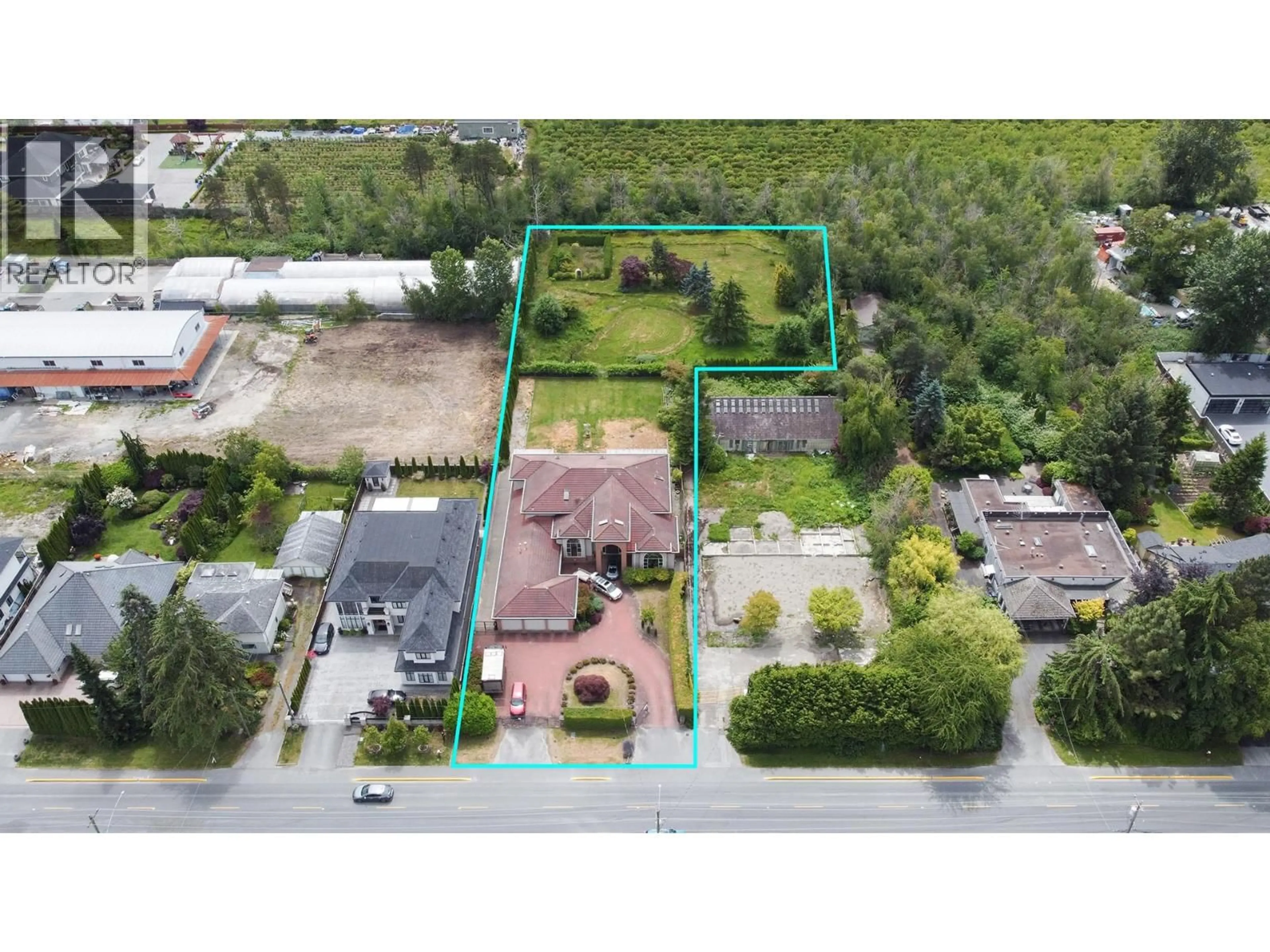 A pic from outside/outdoor area/front of a property/back of a property/a pic from drone, street for 11660 BLUNDELL ROAD, Richmond British Columbia V6Y1L3