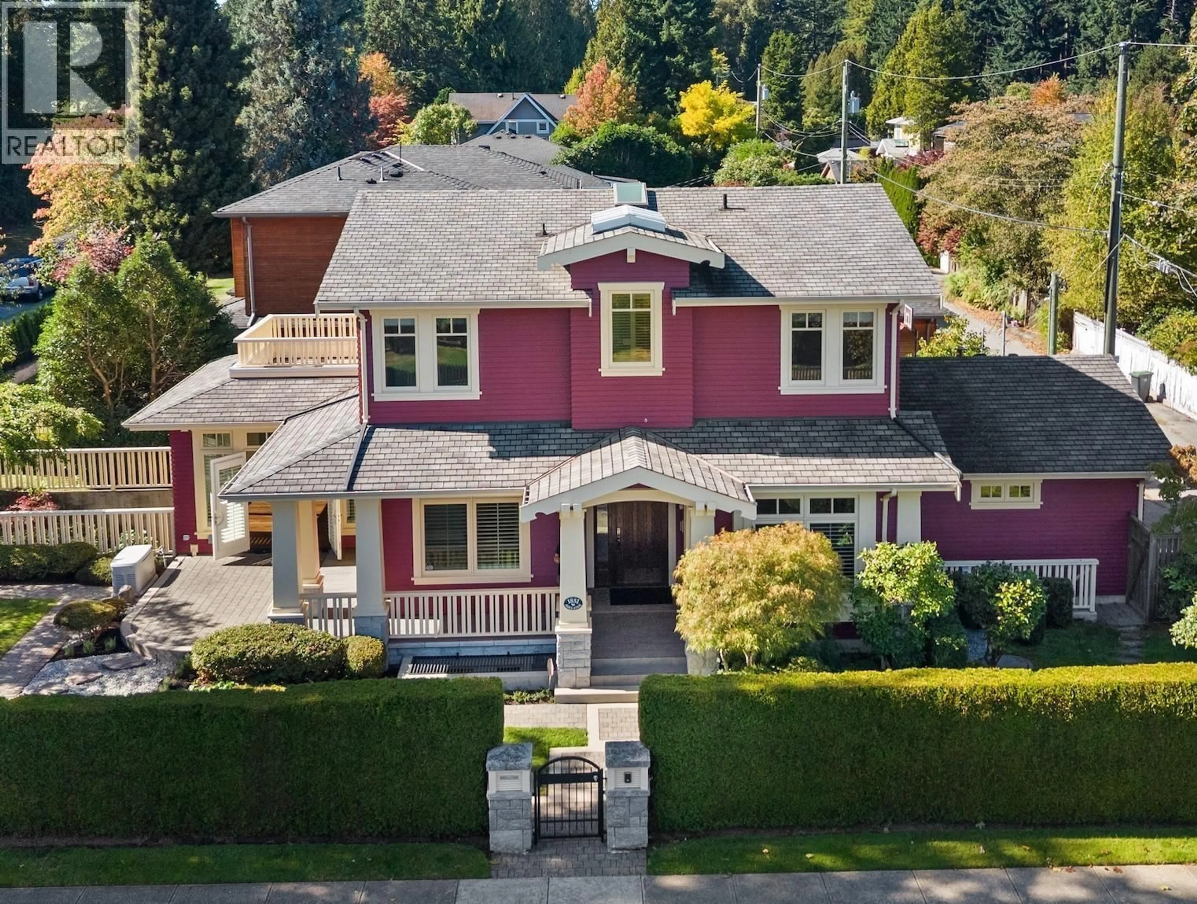 A pic from outside/outdoor area/front of a property/back of a property/a pic from drone, street for 1851 ADELAIDE ROAD, Vancouver British Columbia V6T1P1