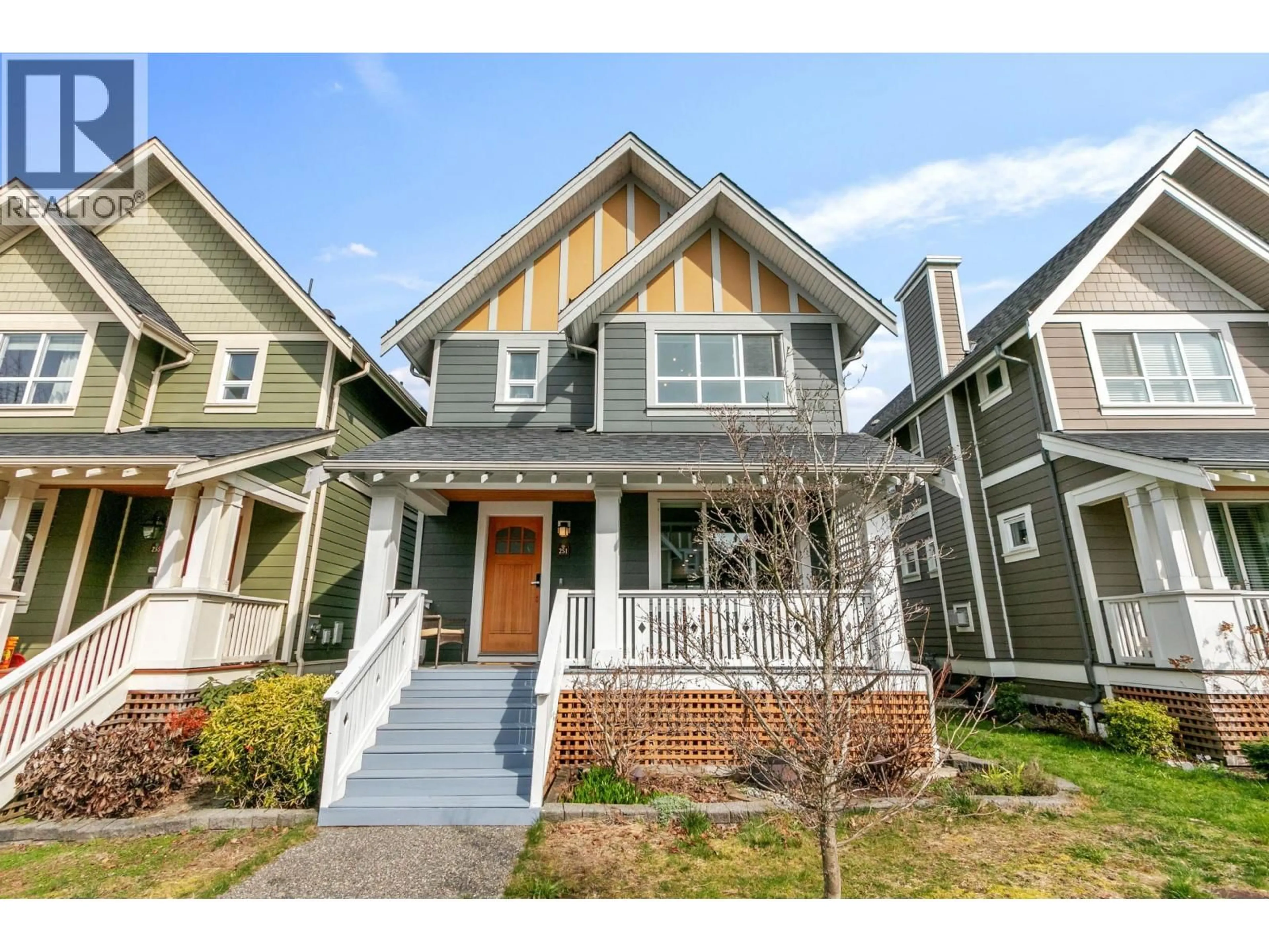 Home with vinyl exterior material, street for 251 JENSEN STREET, New Westminster British Columbia V3M0E7