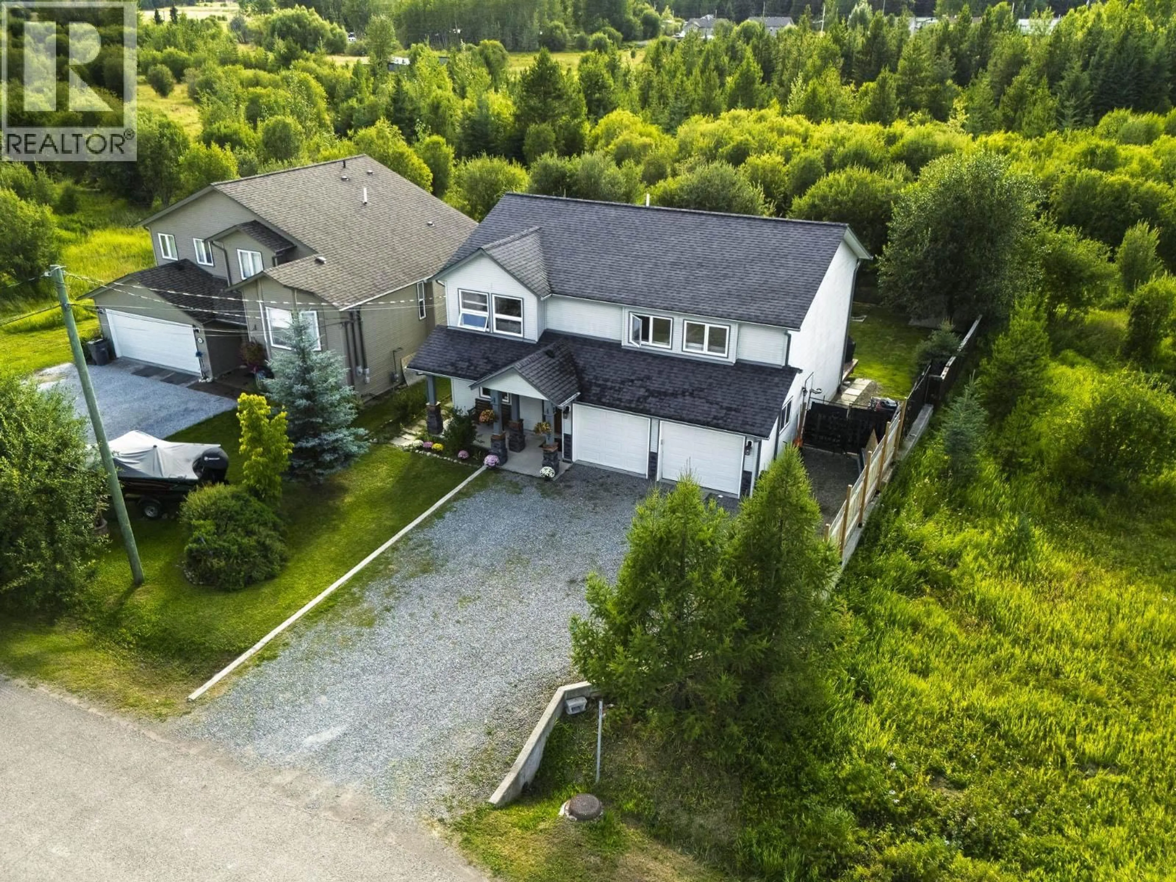 A pic from outside/outdoor area/front of a property/back of a property/a pic from drone, street for 1957 BITTNER ROAD, Prince George British Columbia V2N6T3
