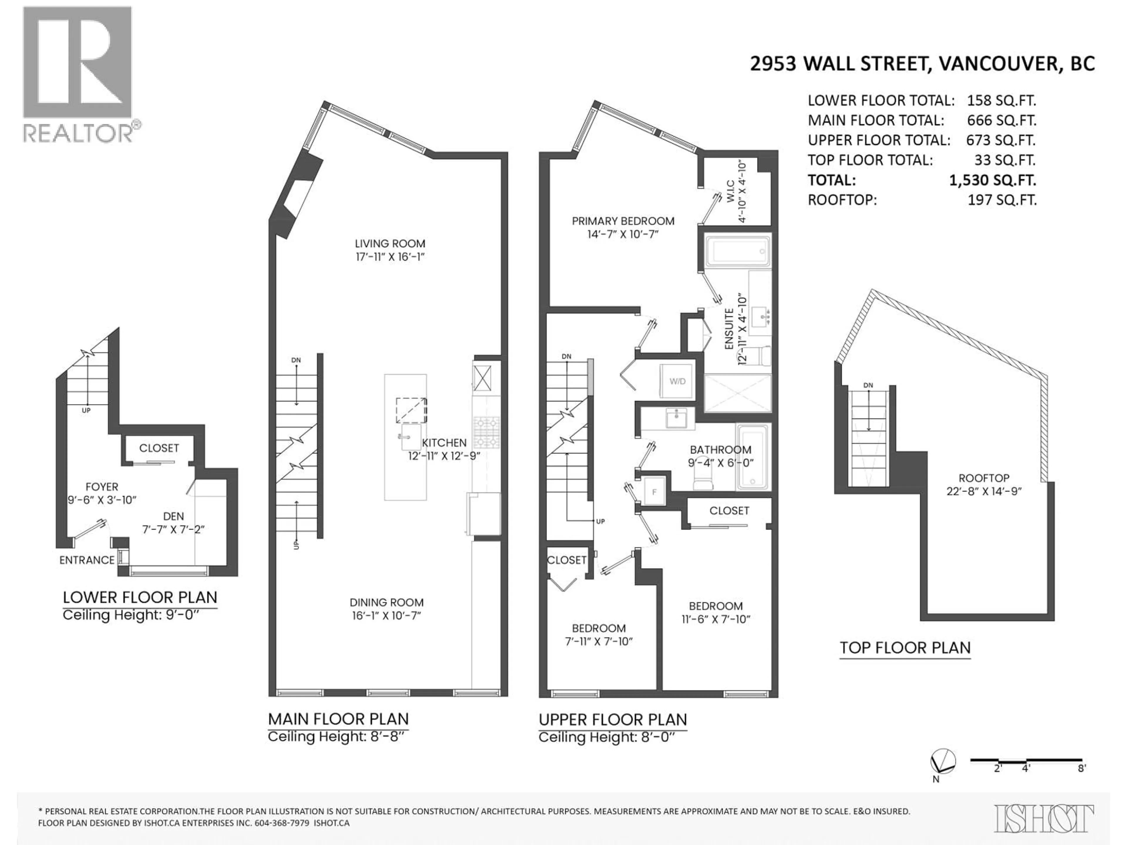 Floor plan for 2953 WALL STREET, Vancouver British Columbia V5K0A6