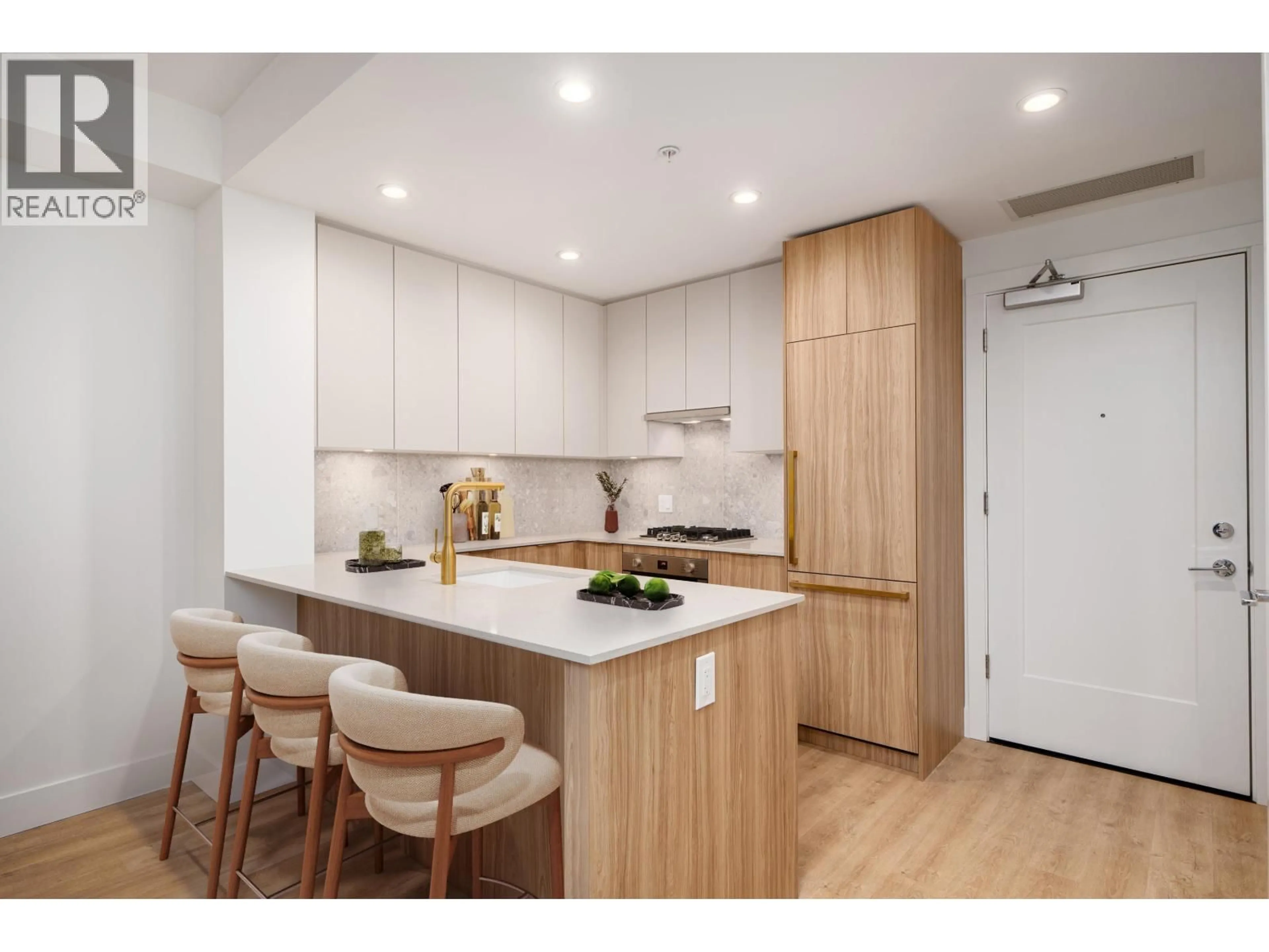 Open concept kitchen, wood/laminate floor for 202 - 2325 EMERY COURT, North Vancouver British Columbia V7J0E8