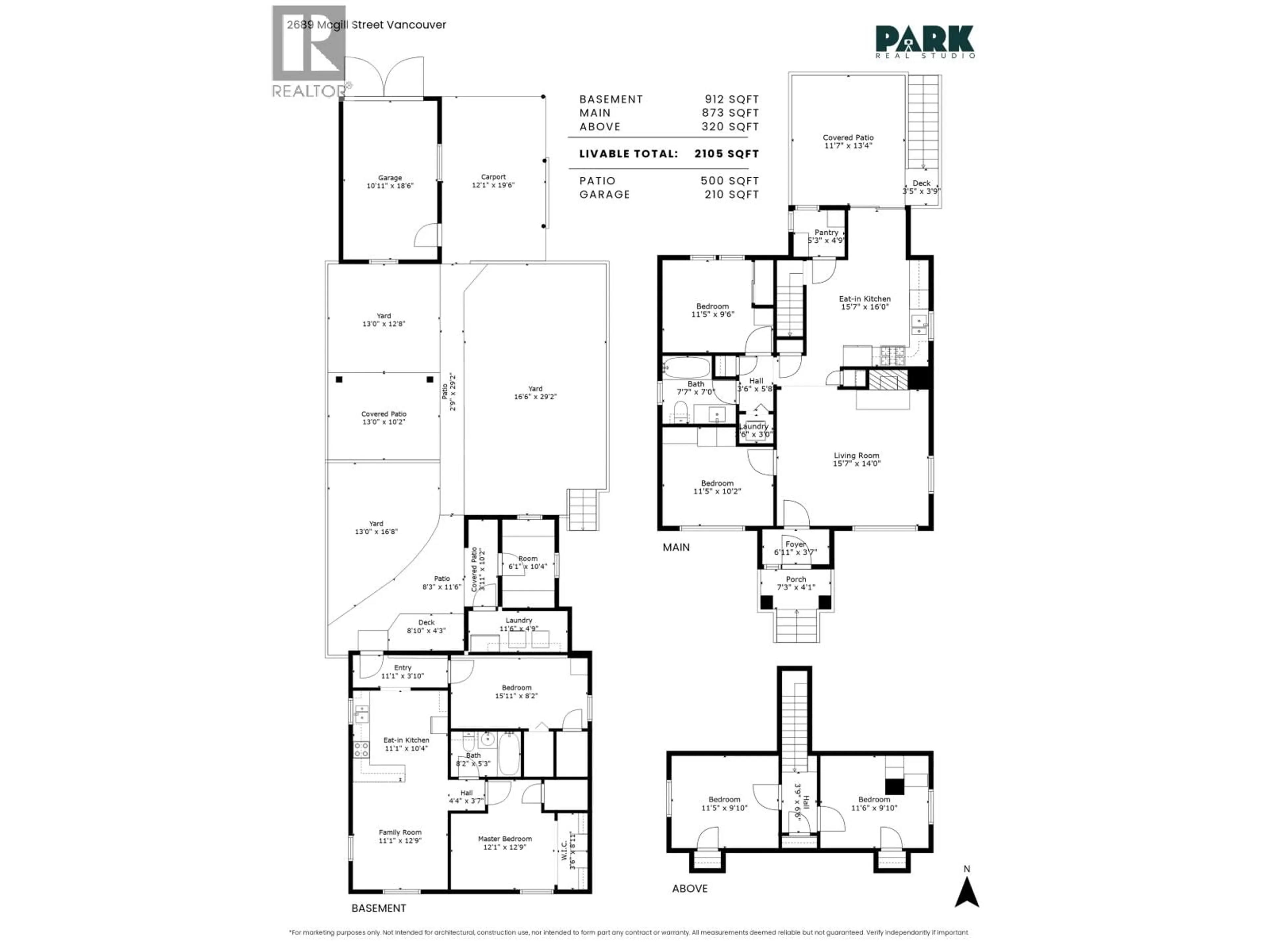 Floor plan for 2689 MCGILL STREET, Vancouver British Columbia V5K1H2