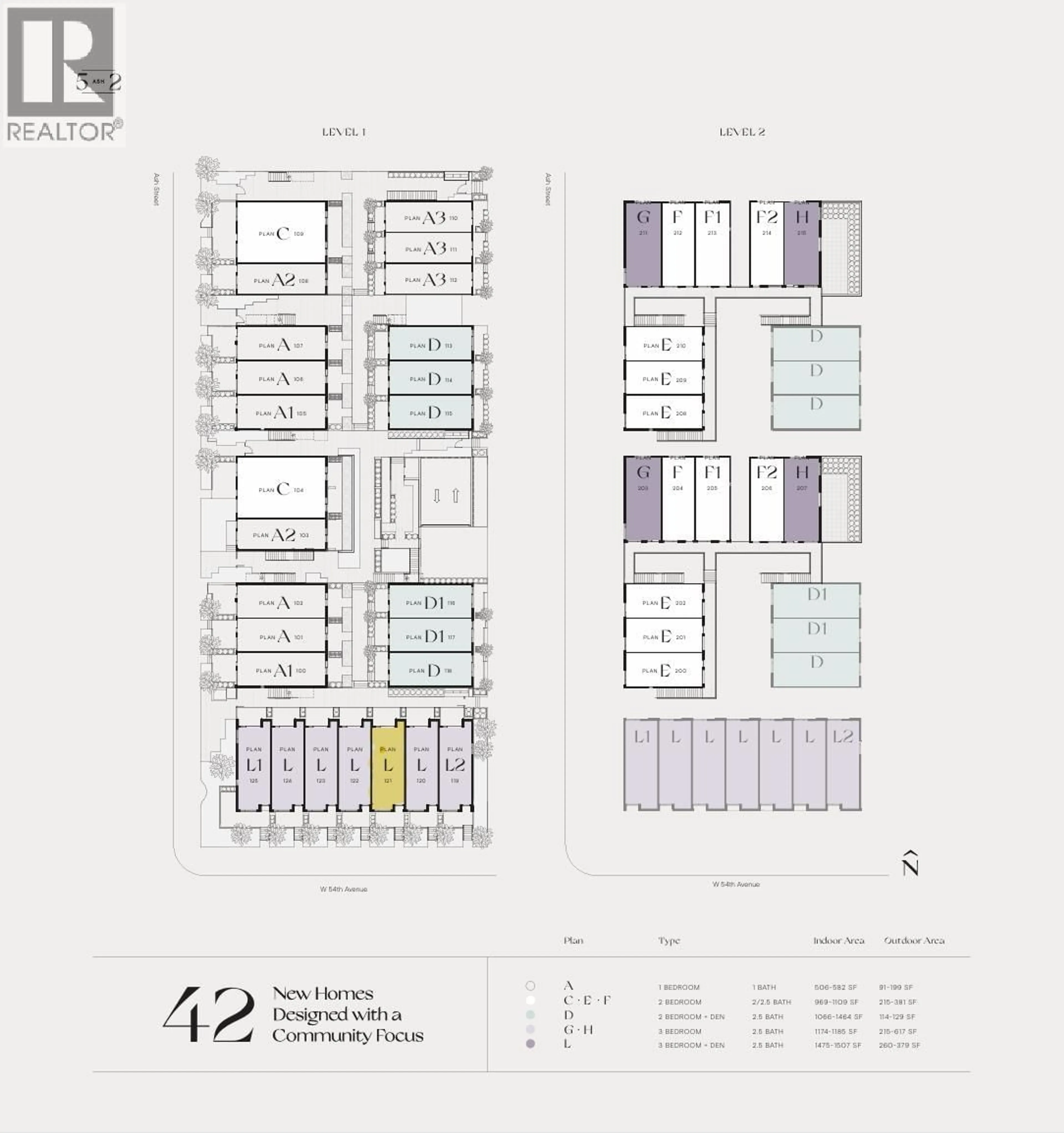 Floor plan for 121 - 6922 ASH STREET, Vancouver British Columbia V6P3K4