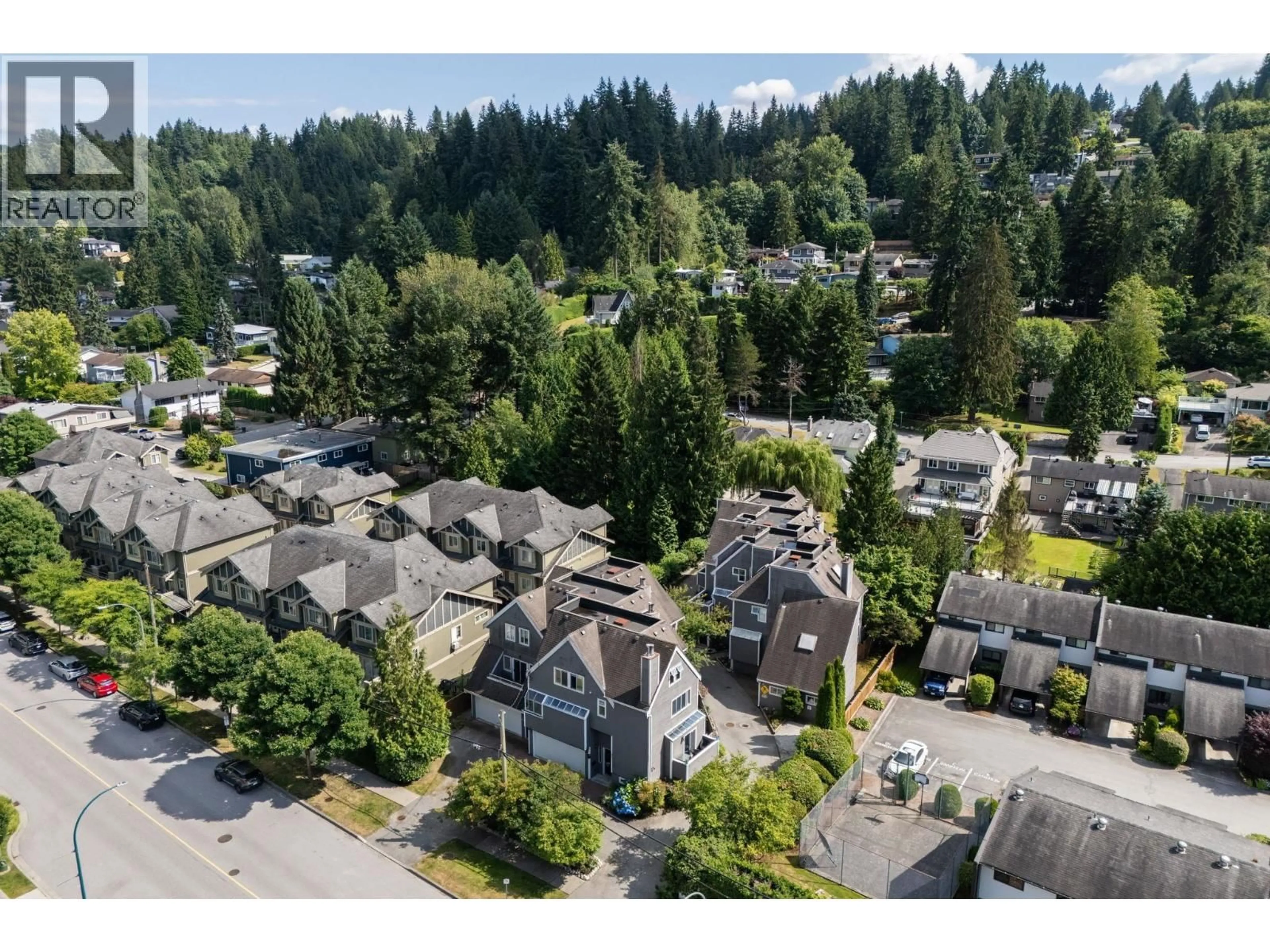 A pic from outside/outdoor area/front of a property/back of a property/a pic from drone, unknown for 2 - 3347 DEWDNEY TRUNK ROAD, Port Moody British Columbia V3H2E4
