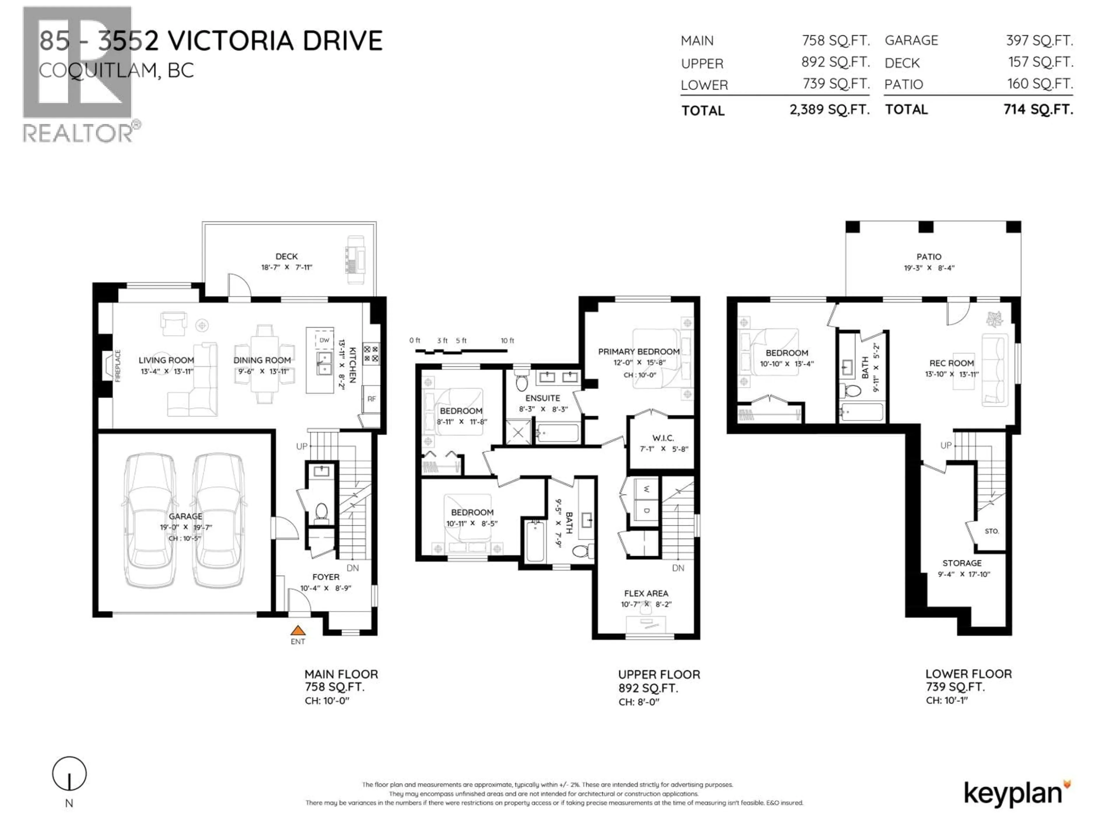 Floor plan for 85 - 3552 VICTORIA DRIVE, Coquitlam British Columbia V3E0N7