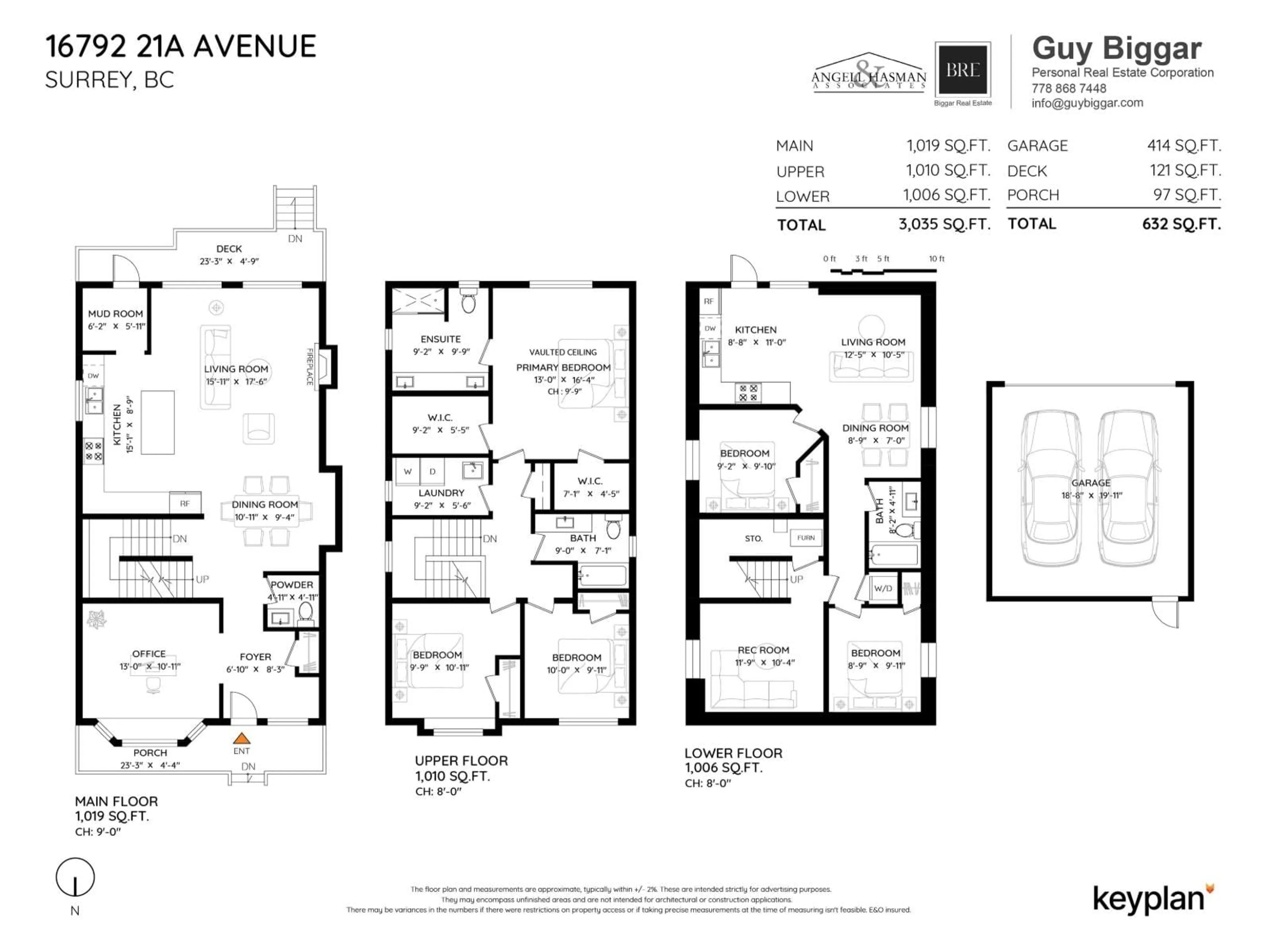 Floor plan for 16792 21A, Surrey British Columbia V3Z0M3