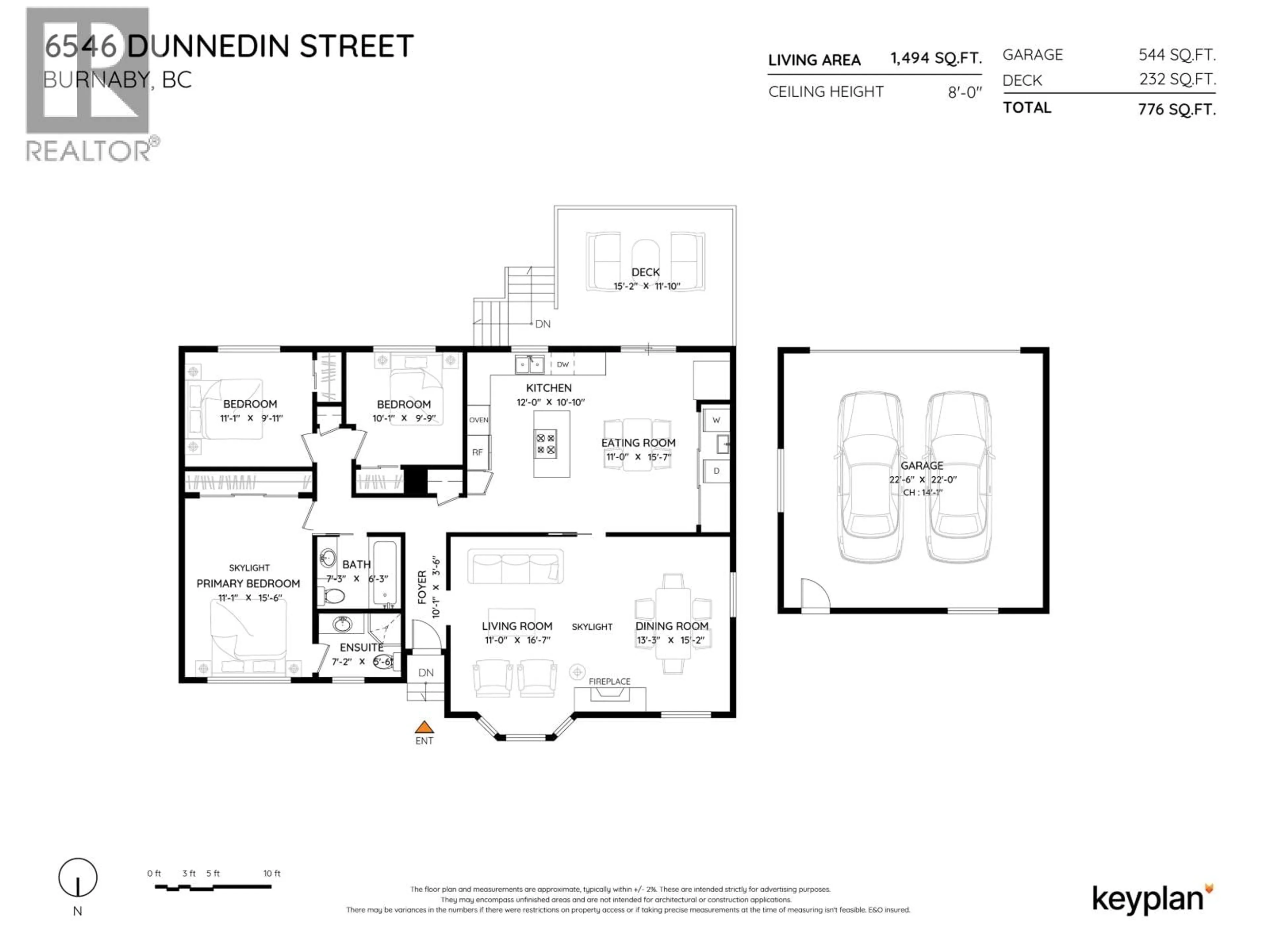 Floor plan for 6546 DUNNEDIN STREET, Burnaby British Columbia V5B1Y8