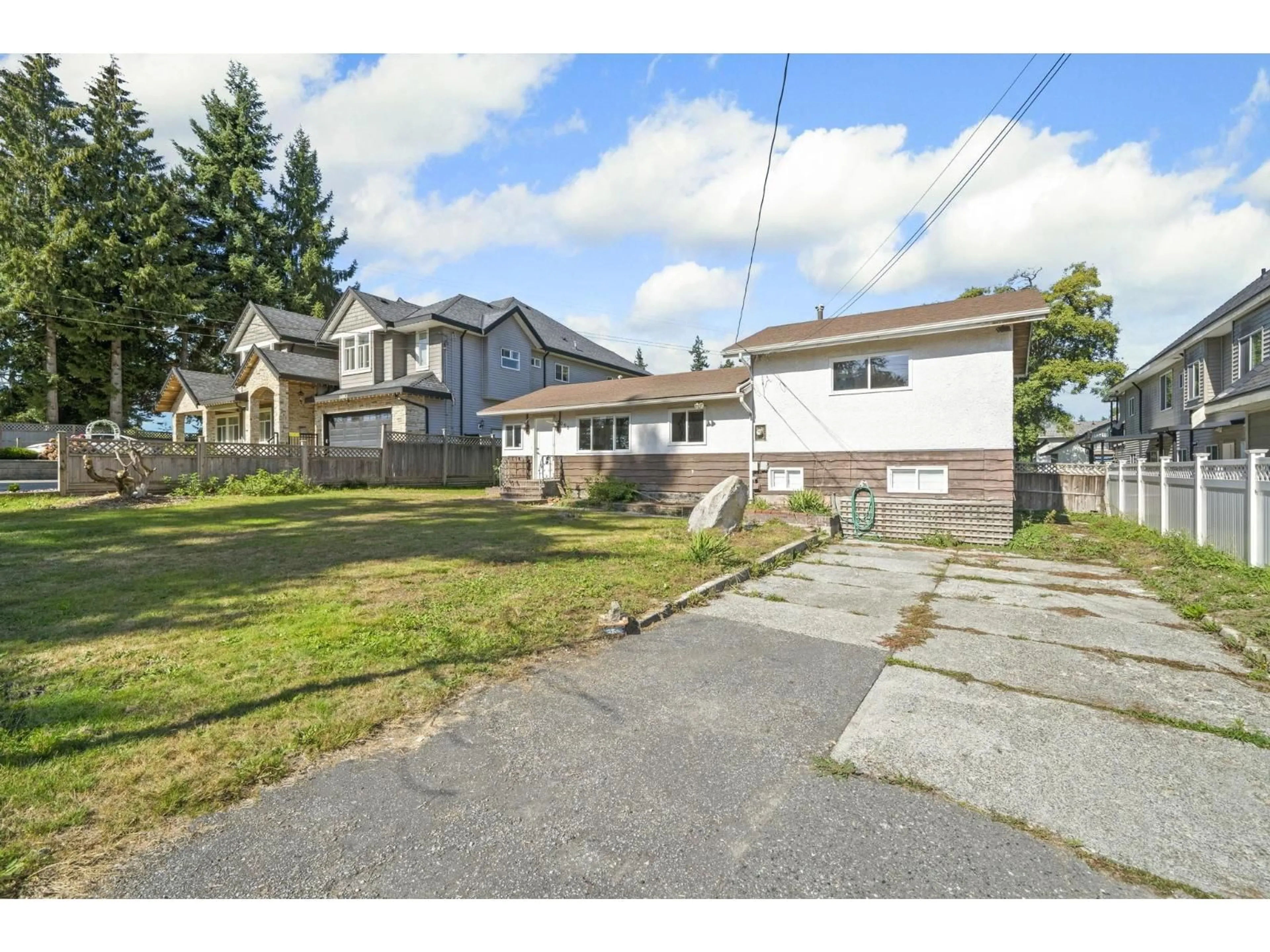 A pic from outside/outdoor area/front of a property/back of a property/a pic from drone, street for 14095 110, Surrey British Columbia V3R1Z3
