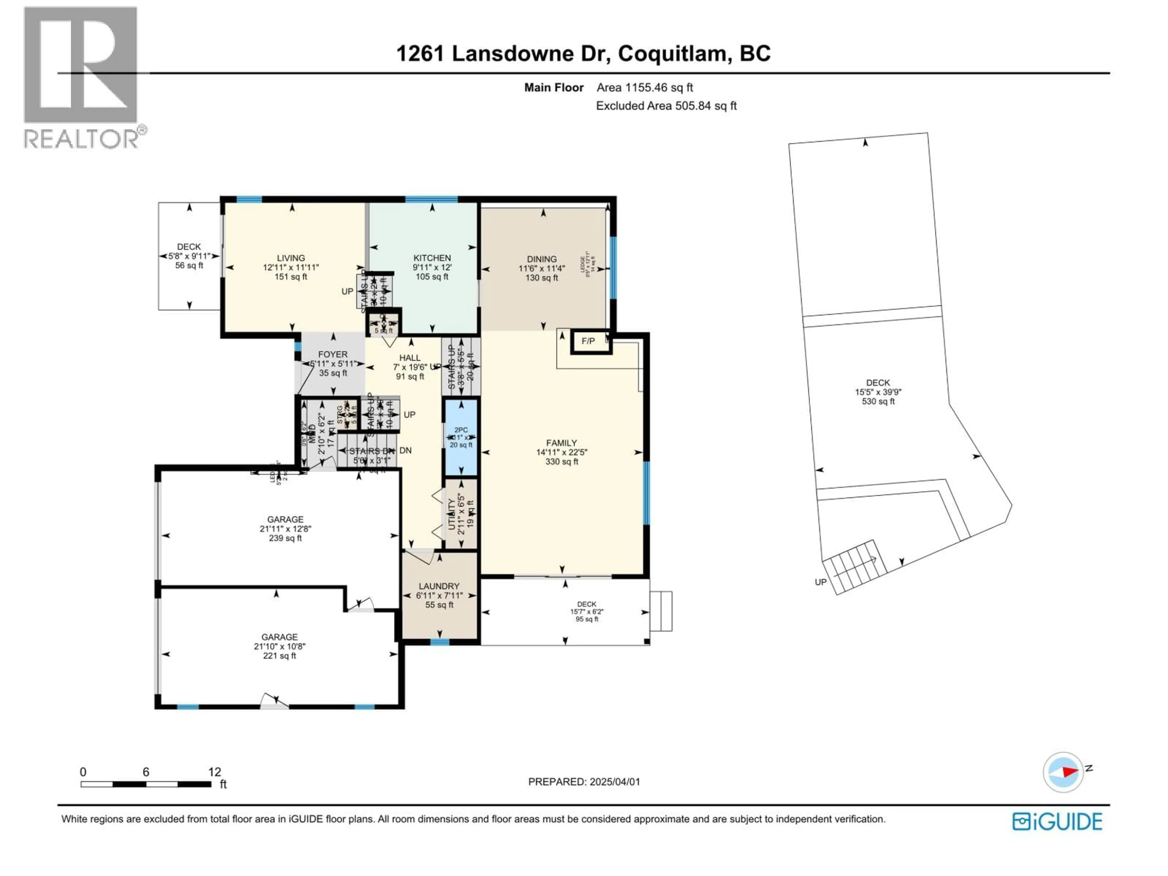 Floor plan for 1261 LANSDOWNE DRIVE, Coquitlam British Columbia V3E1S6