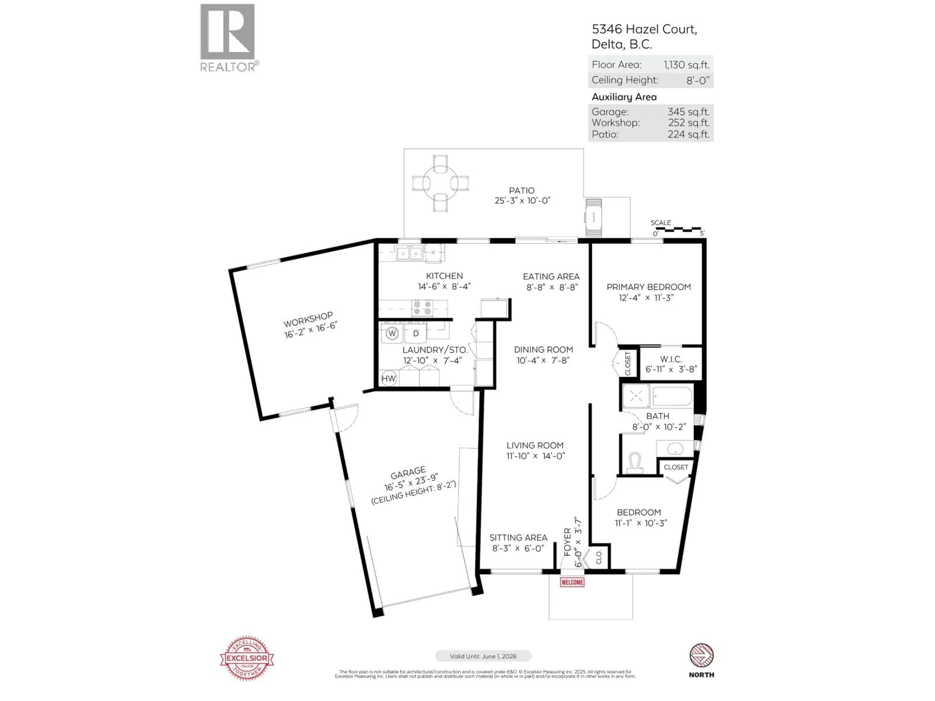 Floor plan for 5346 HAZEL COURT, Delta British Columbia V4K4G9