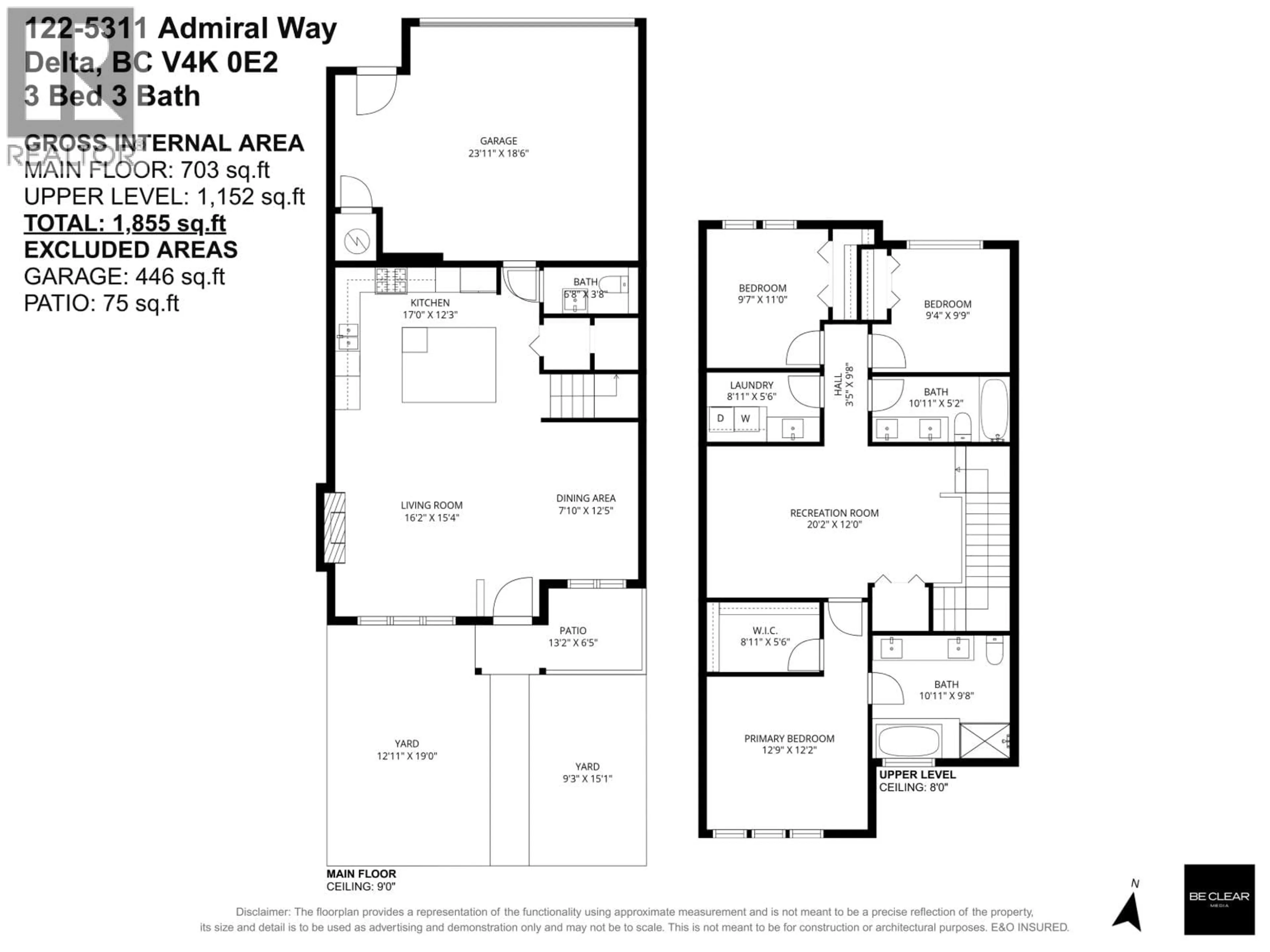 Floor plan for 122 - 5311 ADMIRAL WAY, Delta British Columbia V4K0E2