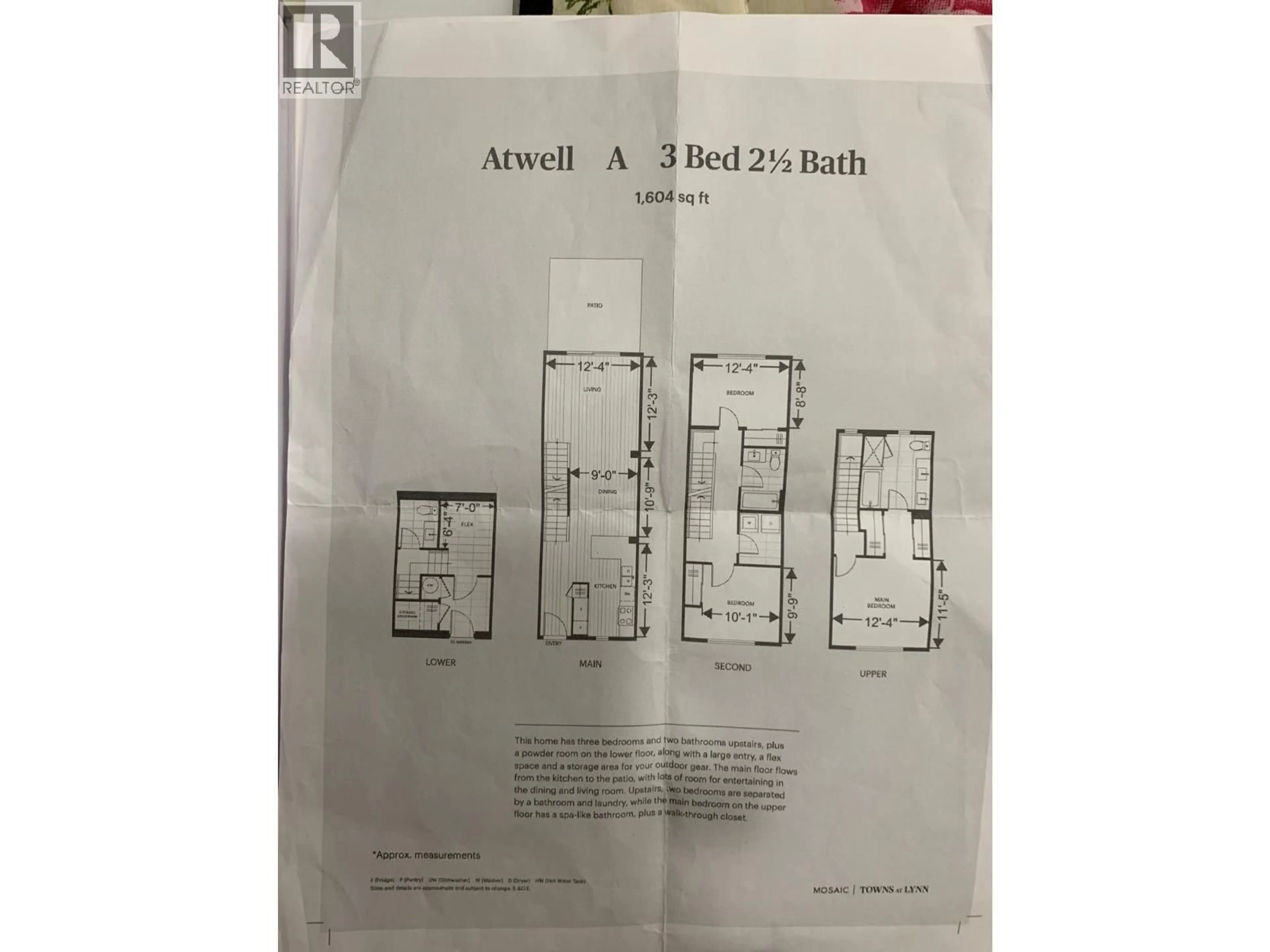 Floor plan for 106 - 2320 EMERY COURT, North Vancouver British Columbia V0V0V0