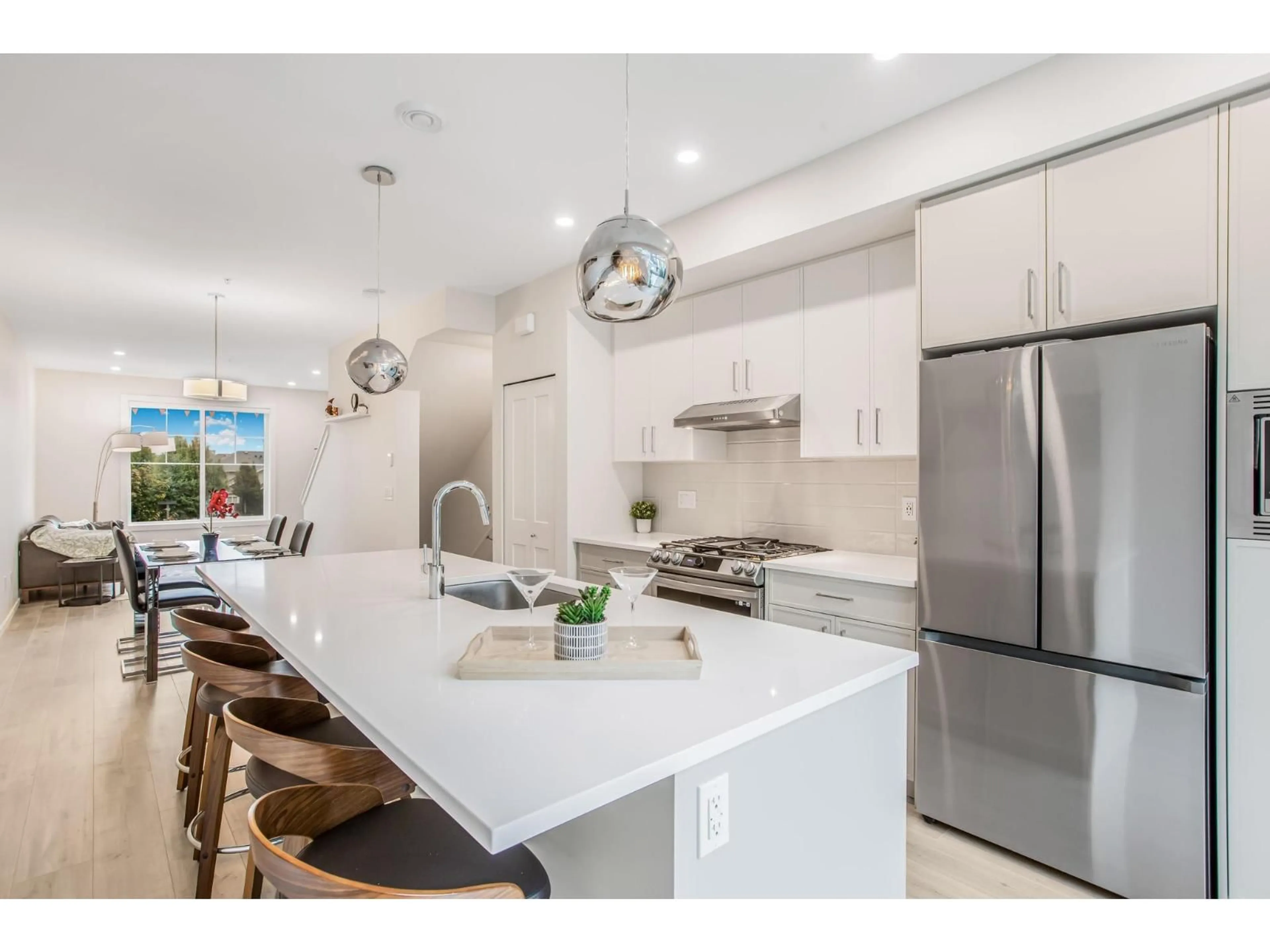 Open concept kitchen, ceramic/tile floor for 27 - 7919 204B, Langley British Columbia V2Y3T7