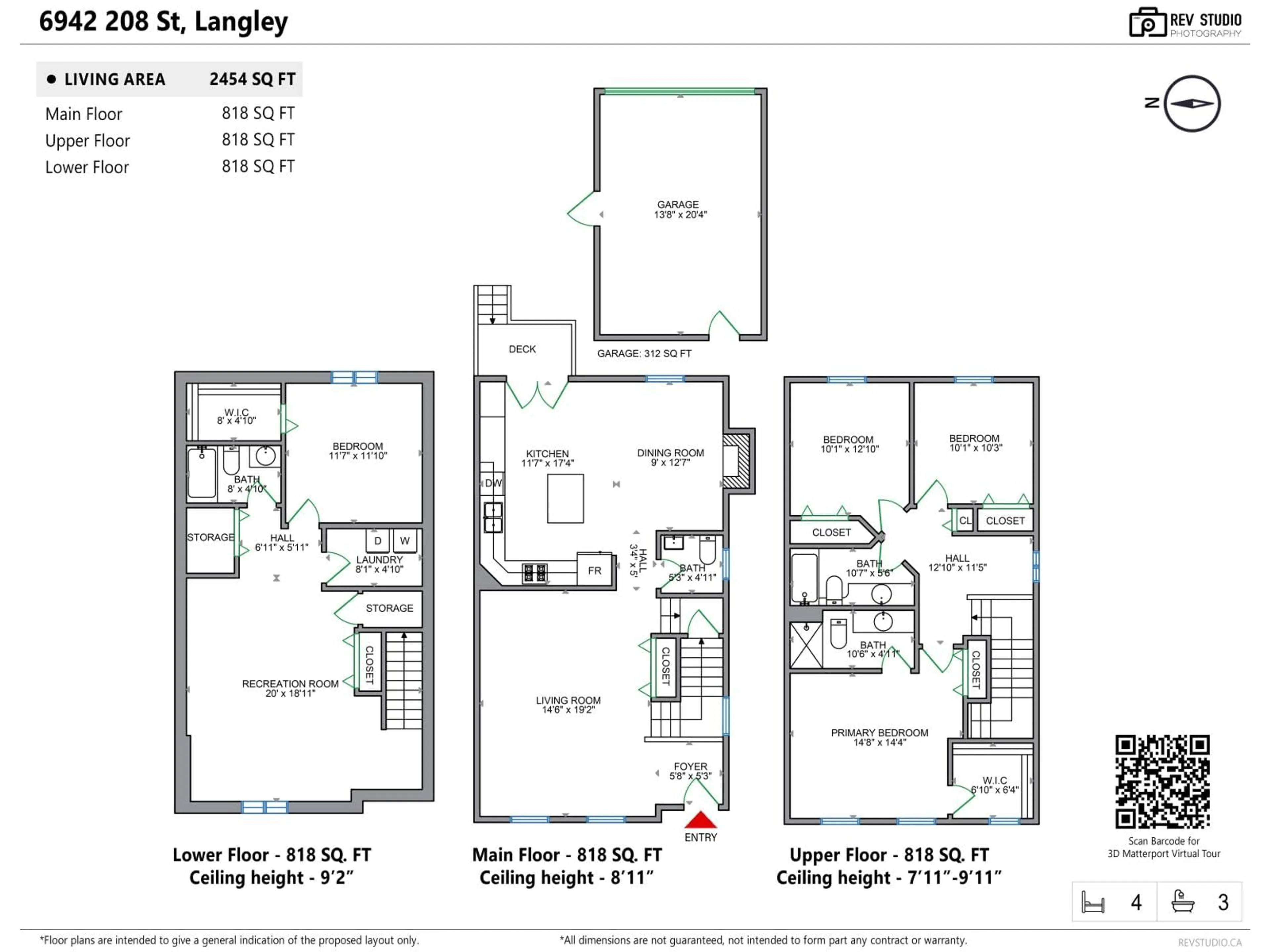Floor plan for 6942 208, Langley British Columbia V2Y0G1