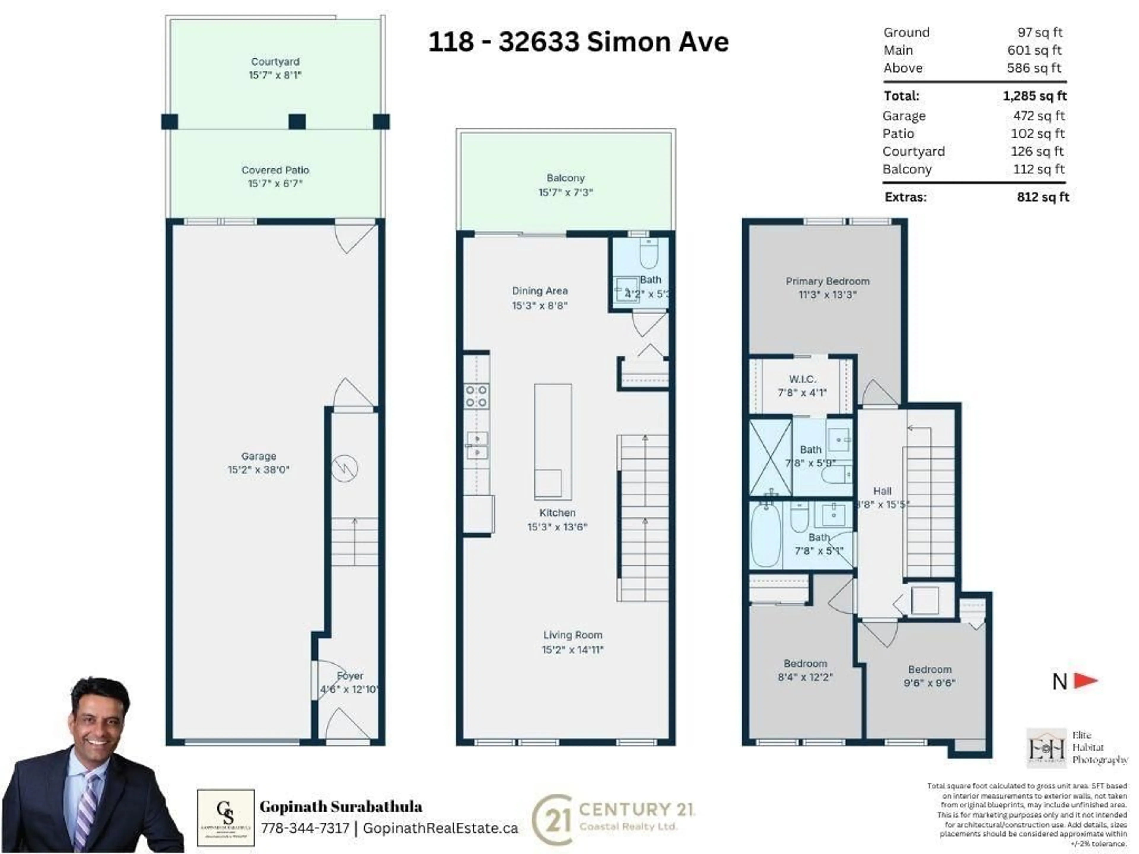 Floor plan for 118 - 32633 SIMON, Abbotsford British Columbia V2T0G9