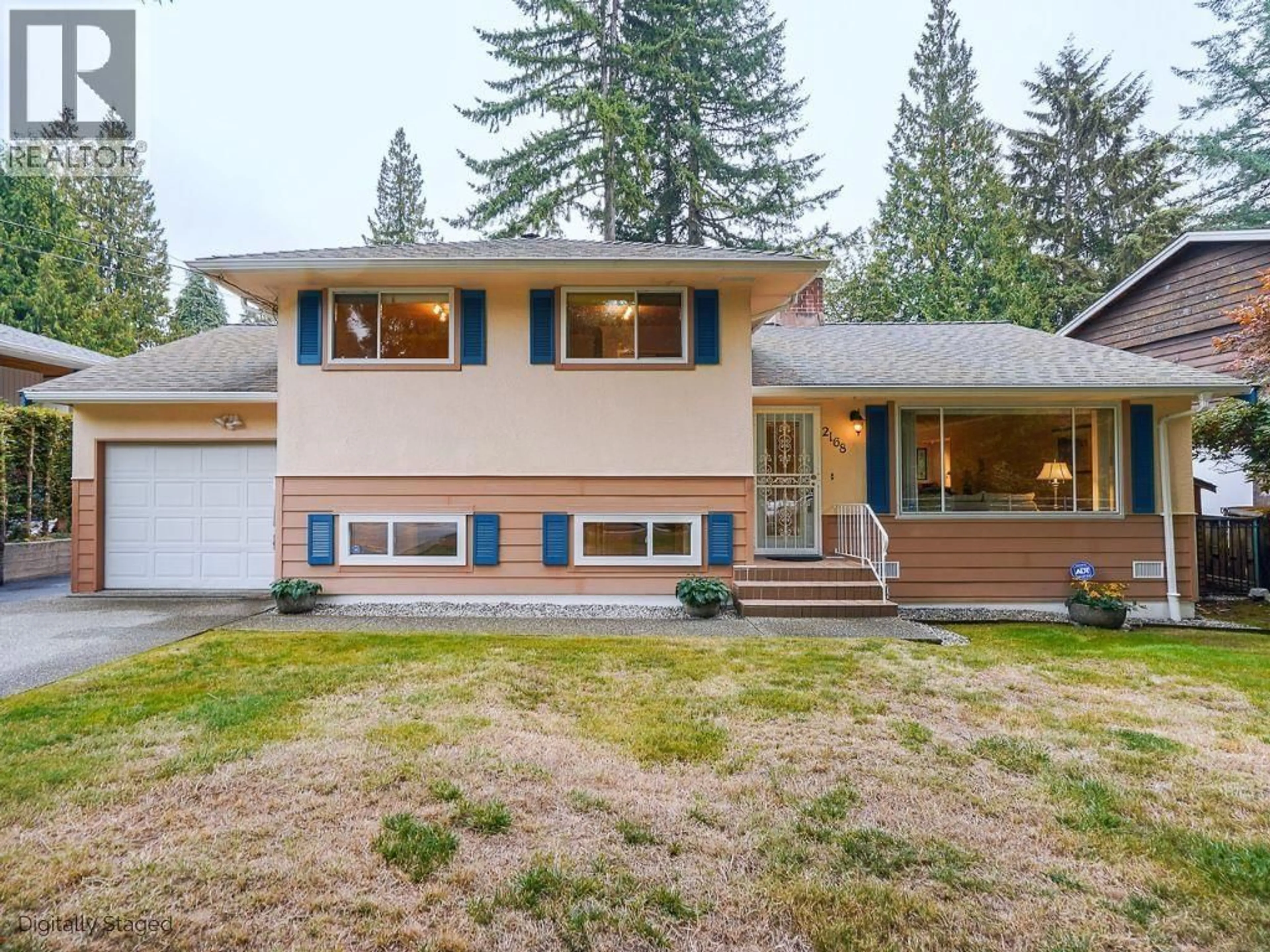 Home with vinyl exterior material, street for 2168 BERKLEY AVENUE, North Vancouver British Columbia V7H1Z7