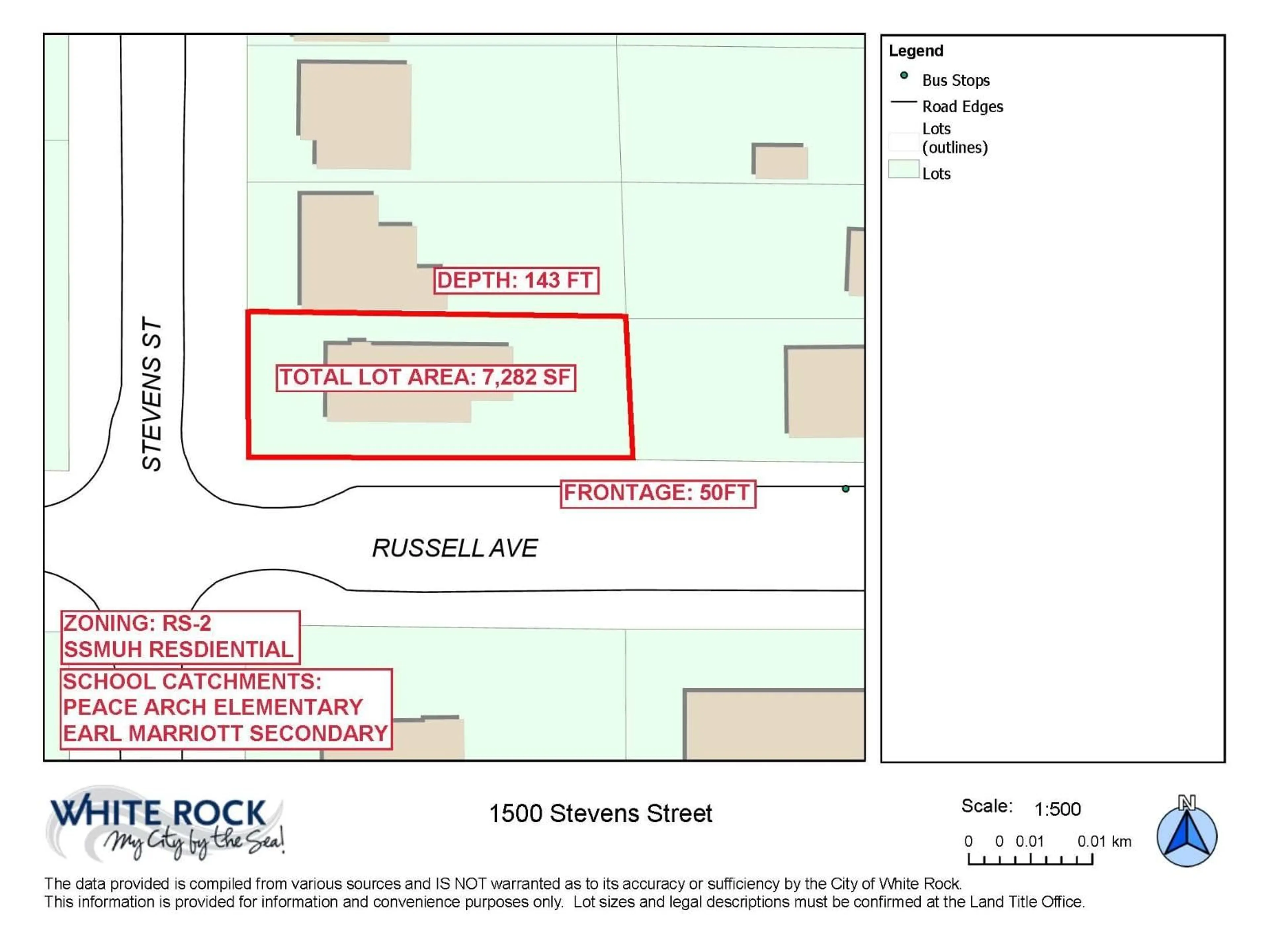 Floor plan for 1500 STEVENS, White Rock British Columbia V4B4Y5