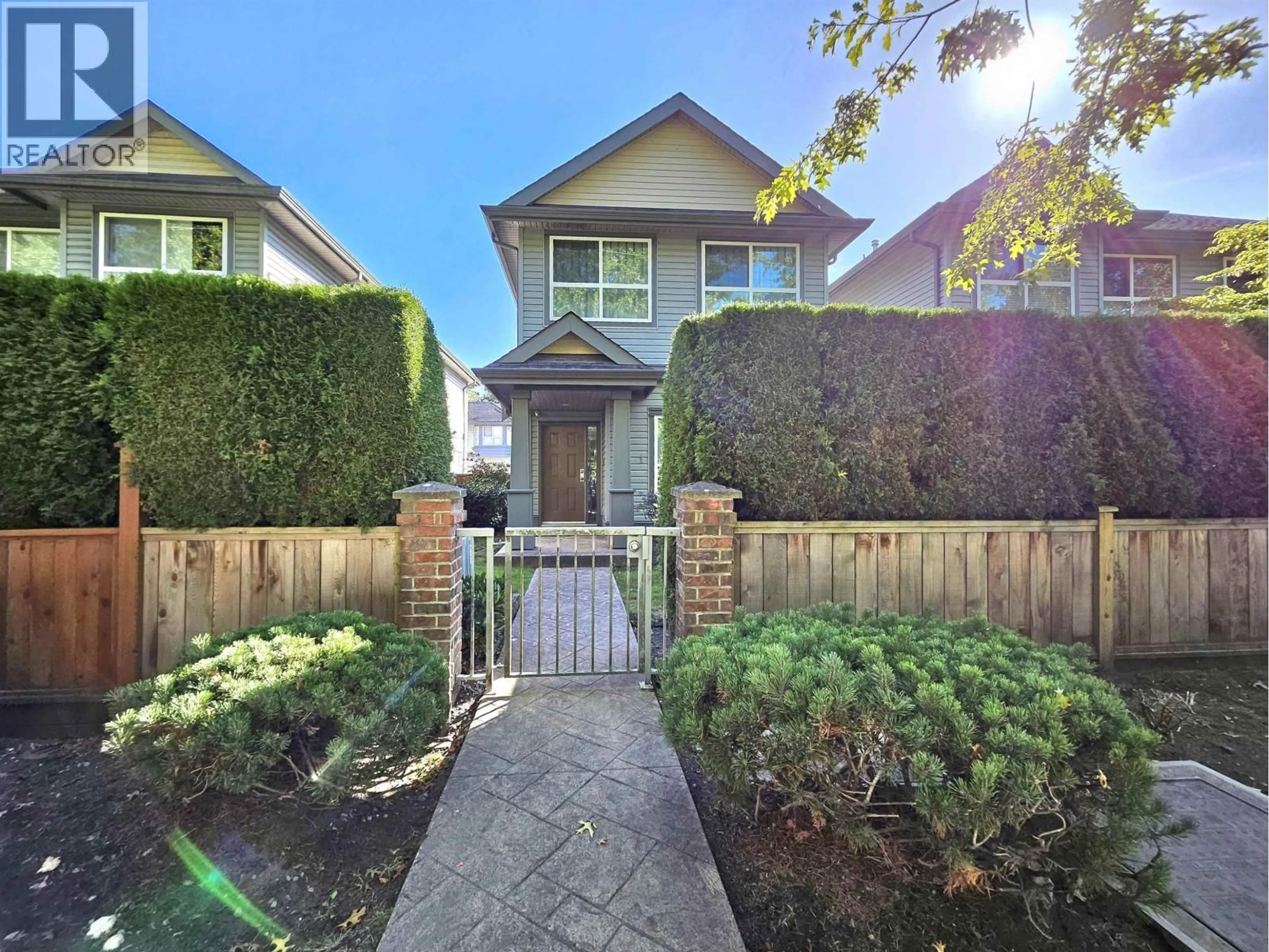 A pic from outside/outdoor area/front of a property/back of a property/a pic from drone, street for 1 - 6733 LIVINGSTONE PLACE, Richmond British Columbia V7C5V8